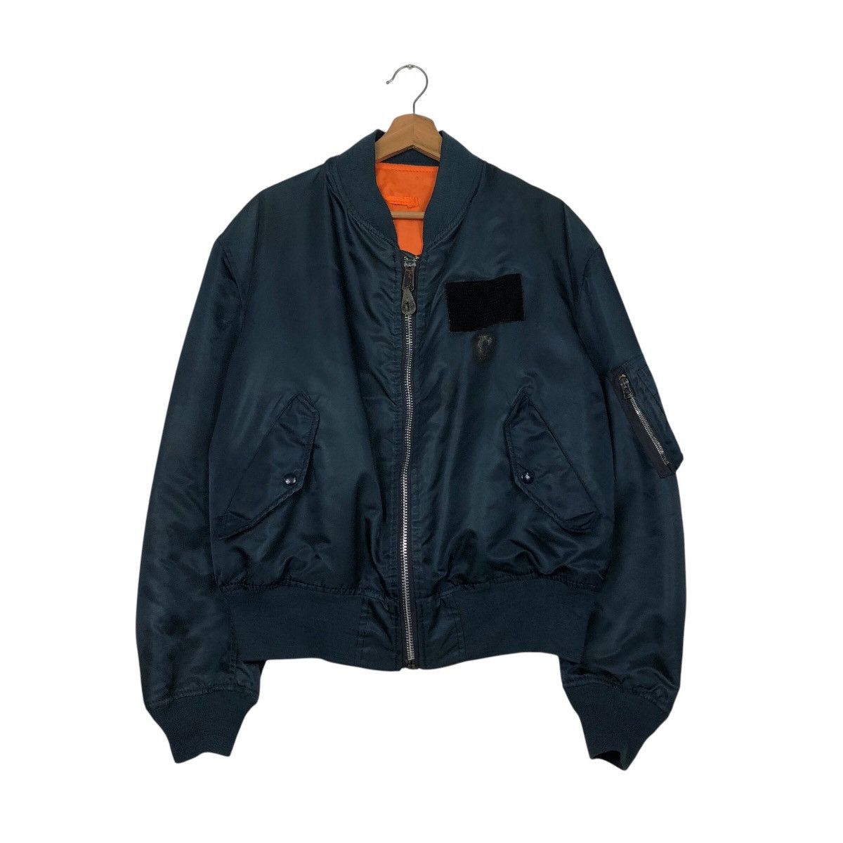 Schott 📌Vintage Reversible Bomber Jacket Ma-1 Schott Made in Usa Size US L / EU 52-54 / 3 - 2 Thumbnail