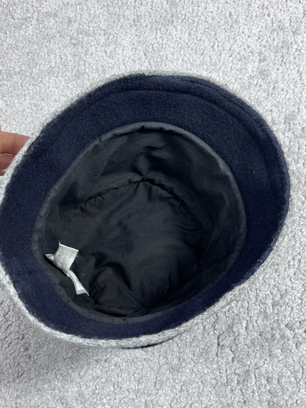 Chanel Chanel Blue Wool/Cotton CC Logo Bucket Hat Size ONE SIZE - 7 Thumbnail