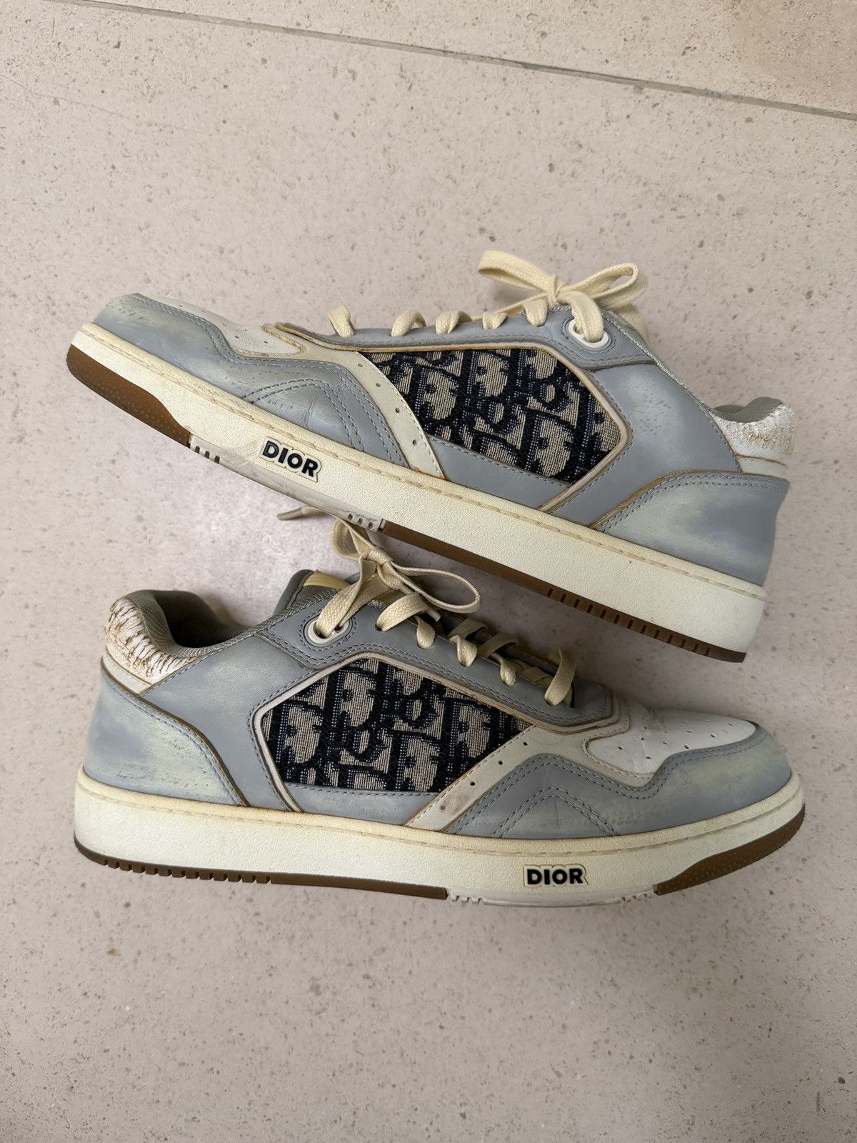 Dior DIOR - B27 low grey/white mens size 42 Size US 9.5 / EU 42-43 - 5 Thumbnail