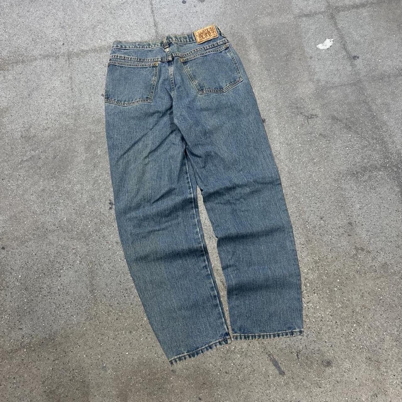 80s Marithe Francois Girbaud Blue Baggy Jeans size 31x30