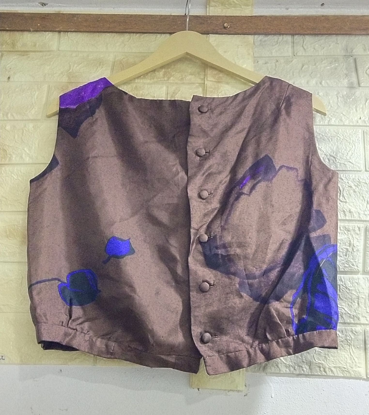 Japanese Brand Final Drop Vintage Christian Dior Vest Silk Size M / US 6-8 / IT 42-44 - 1 Thumbnail