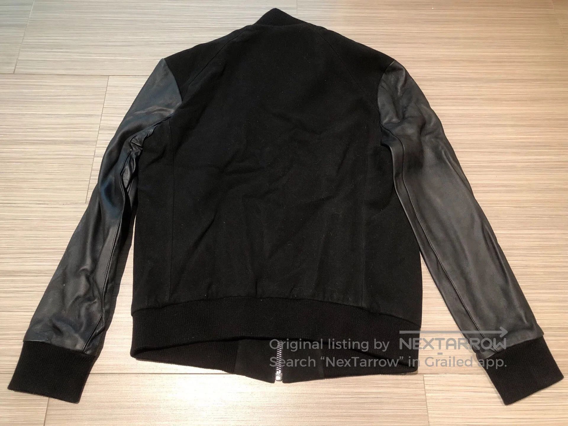 Saint Laurent Paris Blood Brother Black Leather Sleeve Bomber Jacket. Size US M / EU 48-50 / 2 - 2 Thumbnail