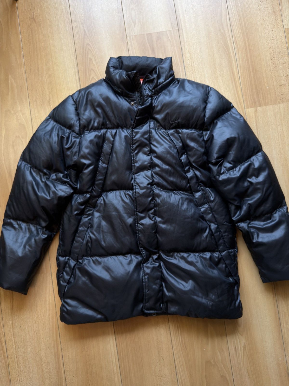 Nike Nike vintage black down jacket puffer Size US L / EU 52-54 / 3 - 2 Thumbnail