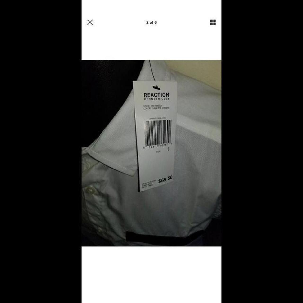 Designer Kenneth Cole Reaction Short Sleeve Pleather Size US L / EU 52-54 / 3 - 2 Thumbnail