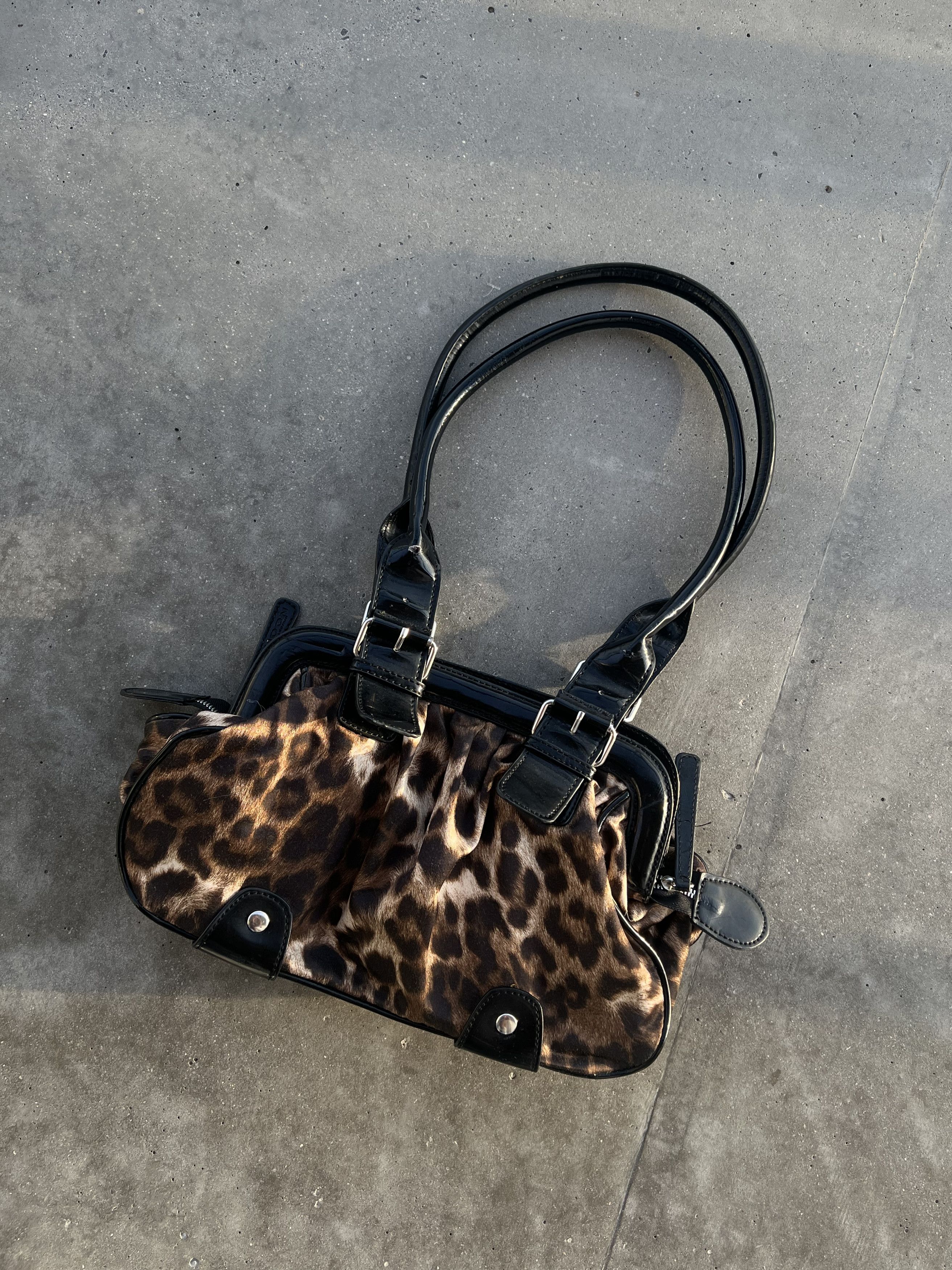 Vintage y2k leopard cheetah print bag alt Size ONE SIZE - 1 Thumbnail