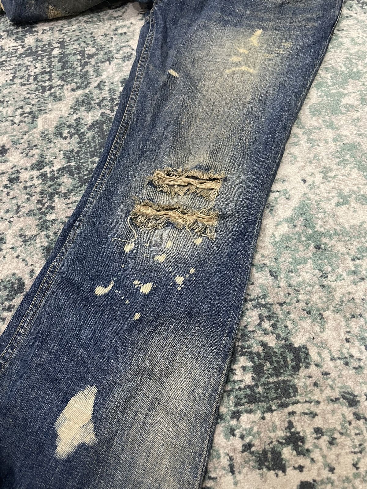 Other Of The Neige Style Distressed Flare Denim Jeans Size US 32 / EU 48 - 4 Thumbnail
