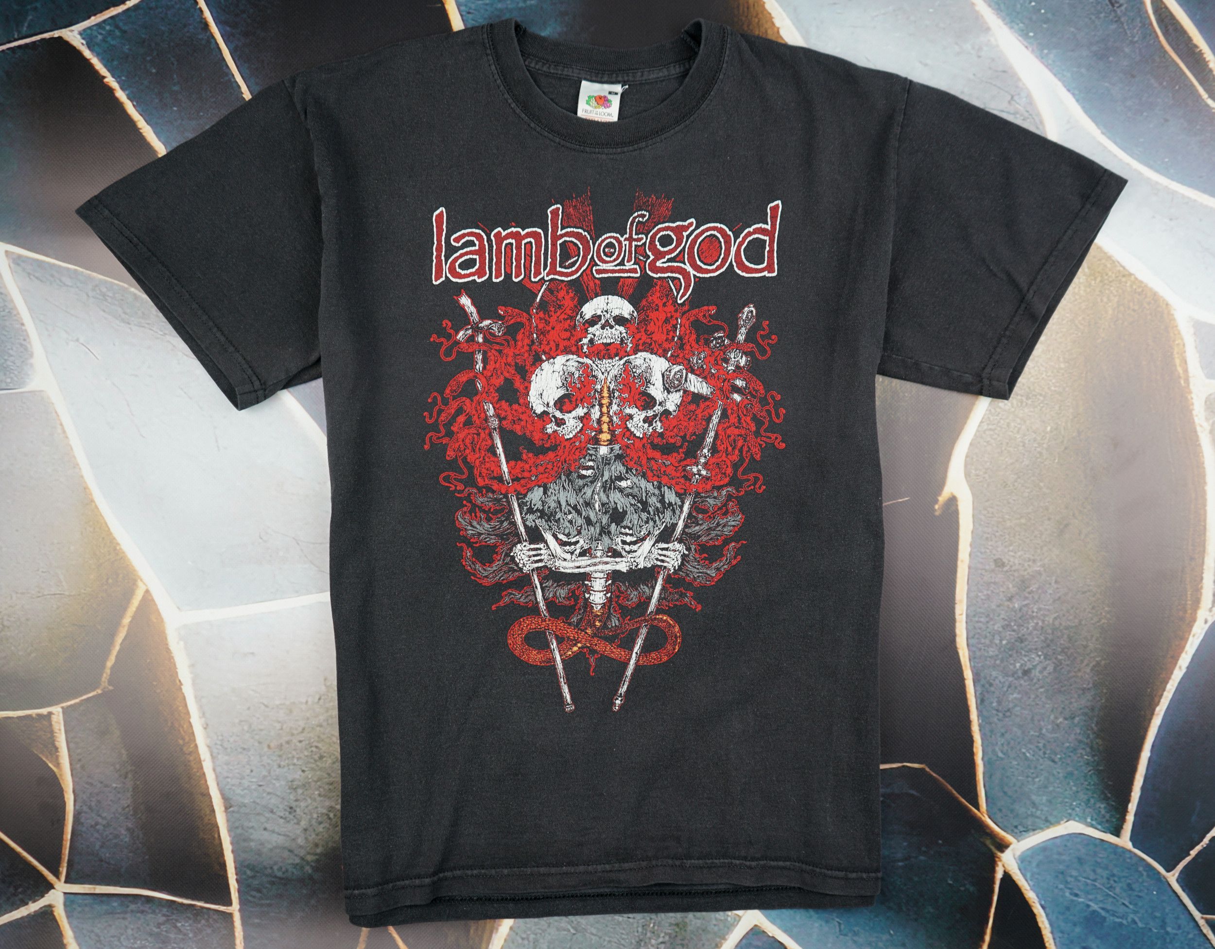 Band Tees × Vintage Vintage 2000s Lamb Of God Band T-Shirt Size US S / EU 44-46 / 1 - 1 Thumbnail