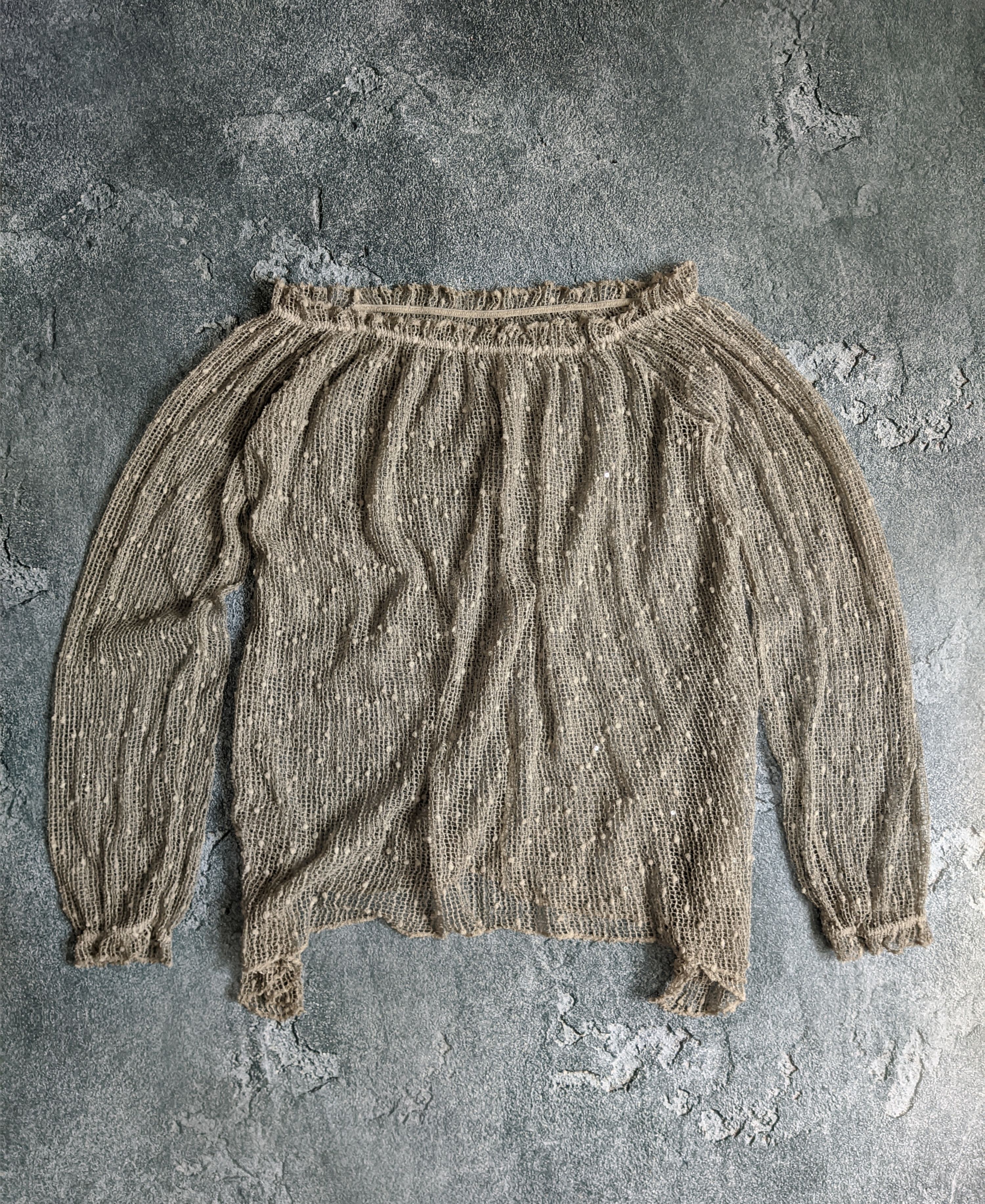 Vintage Vintage mesh long sleeve gothic y2k japanese Size ONE SIZE - 2 Thumbnail