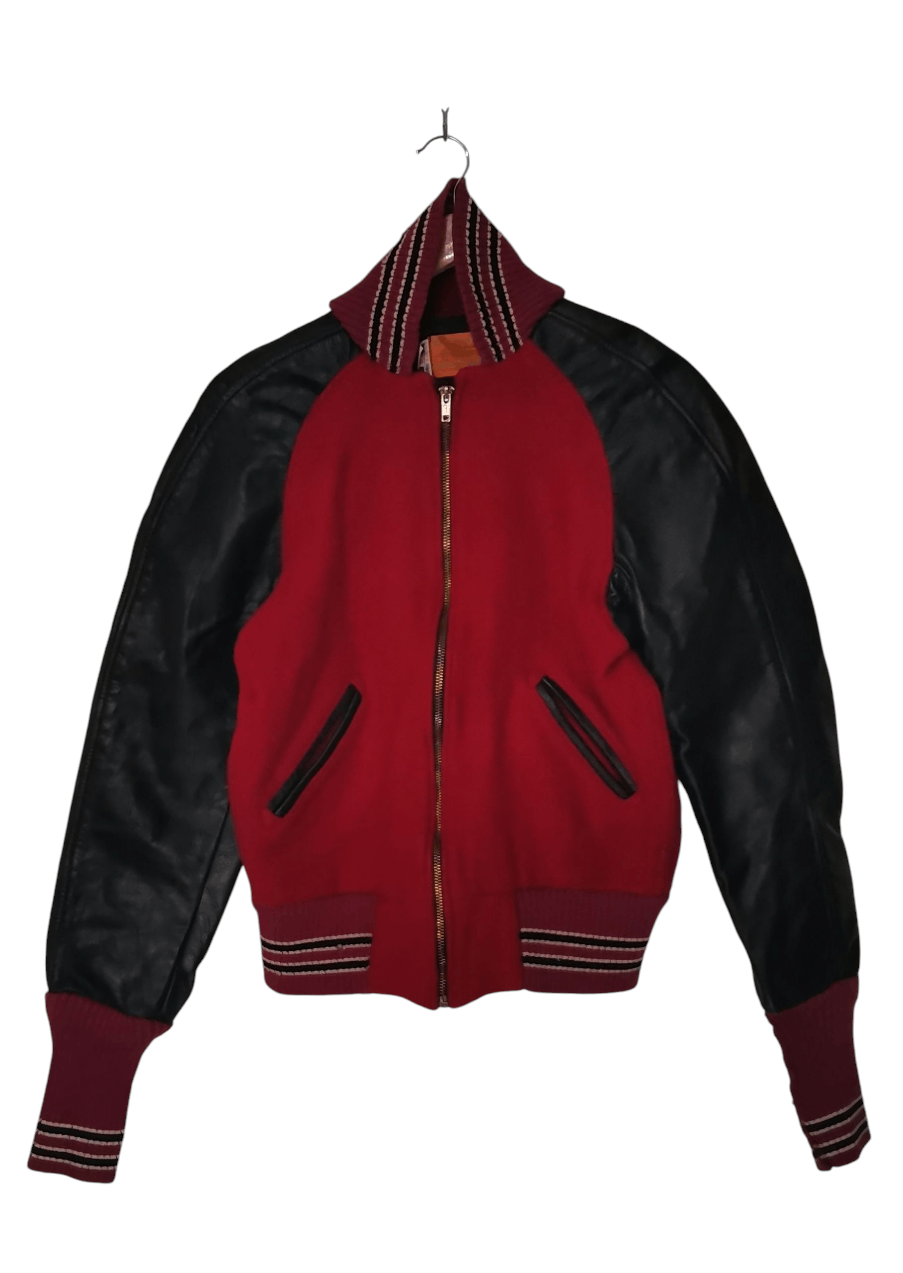 Skookum Vintage SKOOKUM Varsity Jacket–Red & Black Leather Sleeves Size US M / EU 48-50 / 2 - 1 Thumbnail