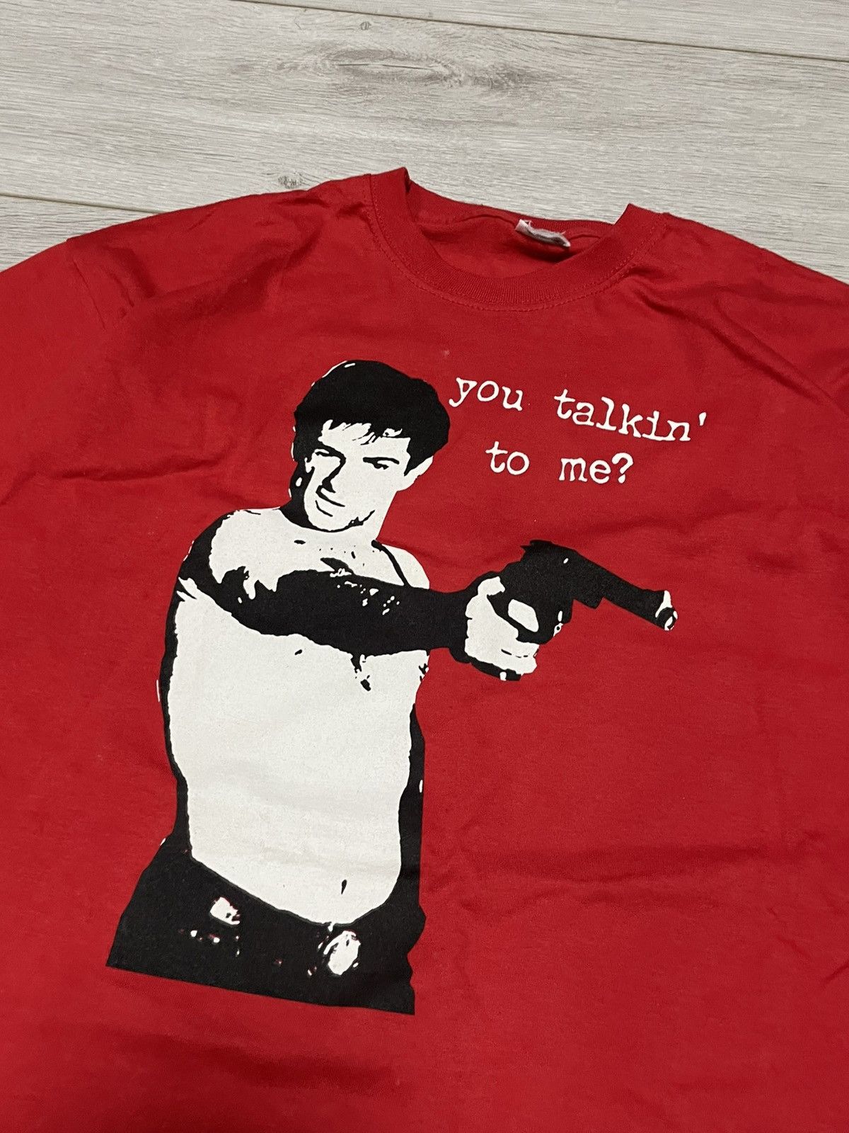 Vintage Vintage 90s Taxi Driver Movie T-shirt "You Talkin' To Me" Size US M / EU 48-50 / 2 - 3 Thumbnail