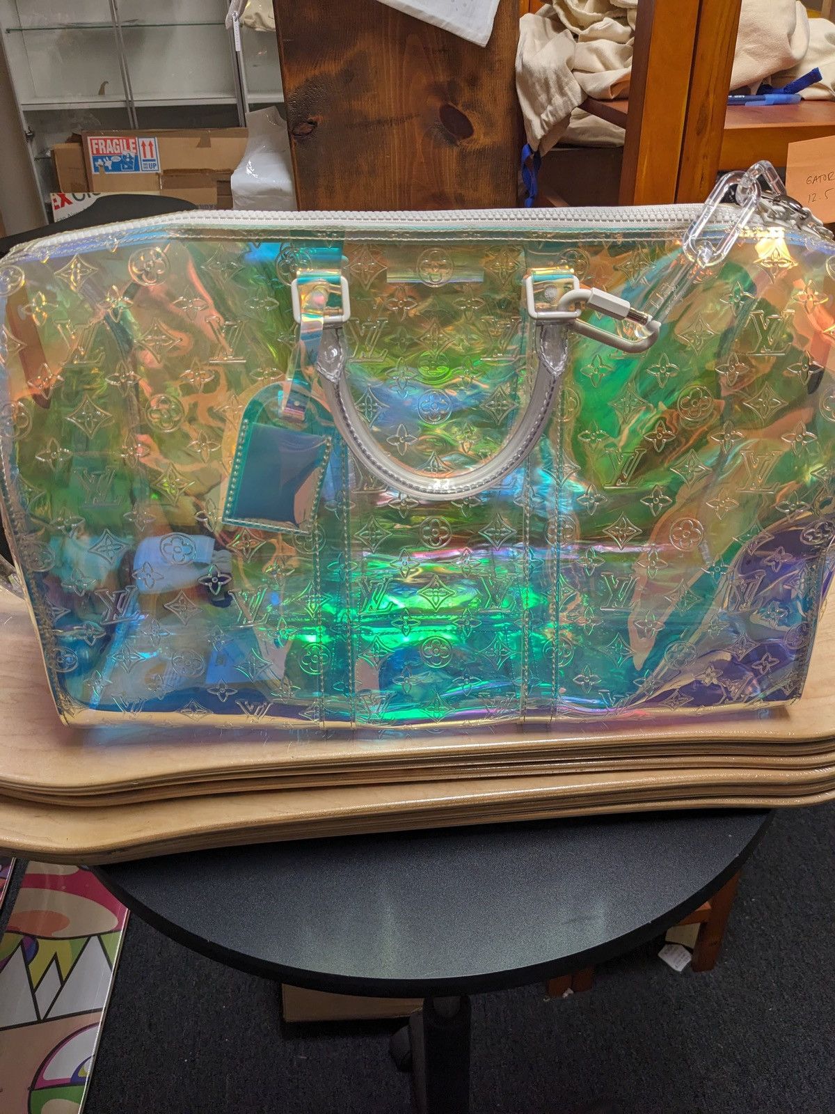 Louis Vuitton LOUIS VUITTON KEEPALL BANDOULIERE 50 LUGGAGE VIRGIL ABLOH Size ONE SIZE - 7 Thumbnail