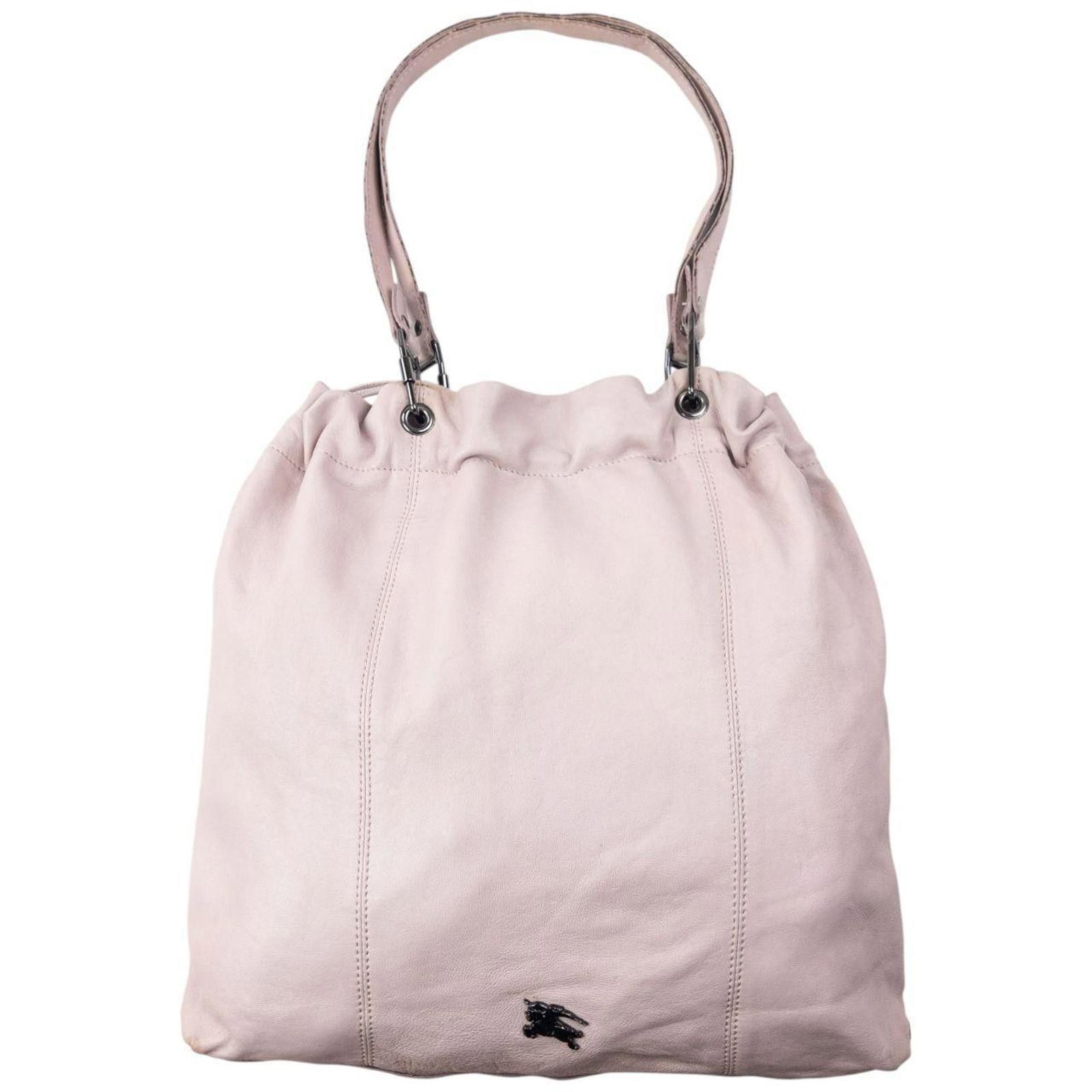 Burberry Vintage 2000s Burberry Leather Bucket Shoulder Bag Size ONE SIZE - 3 Thumbnail