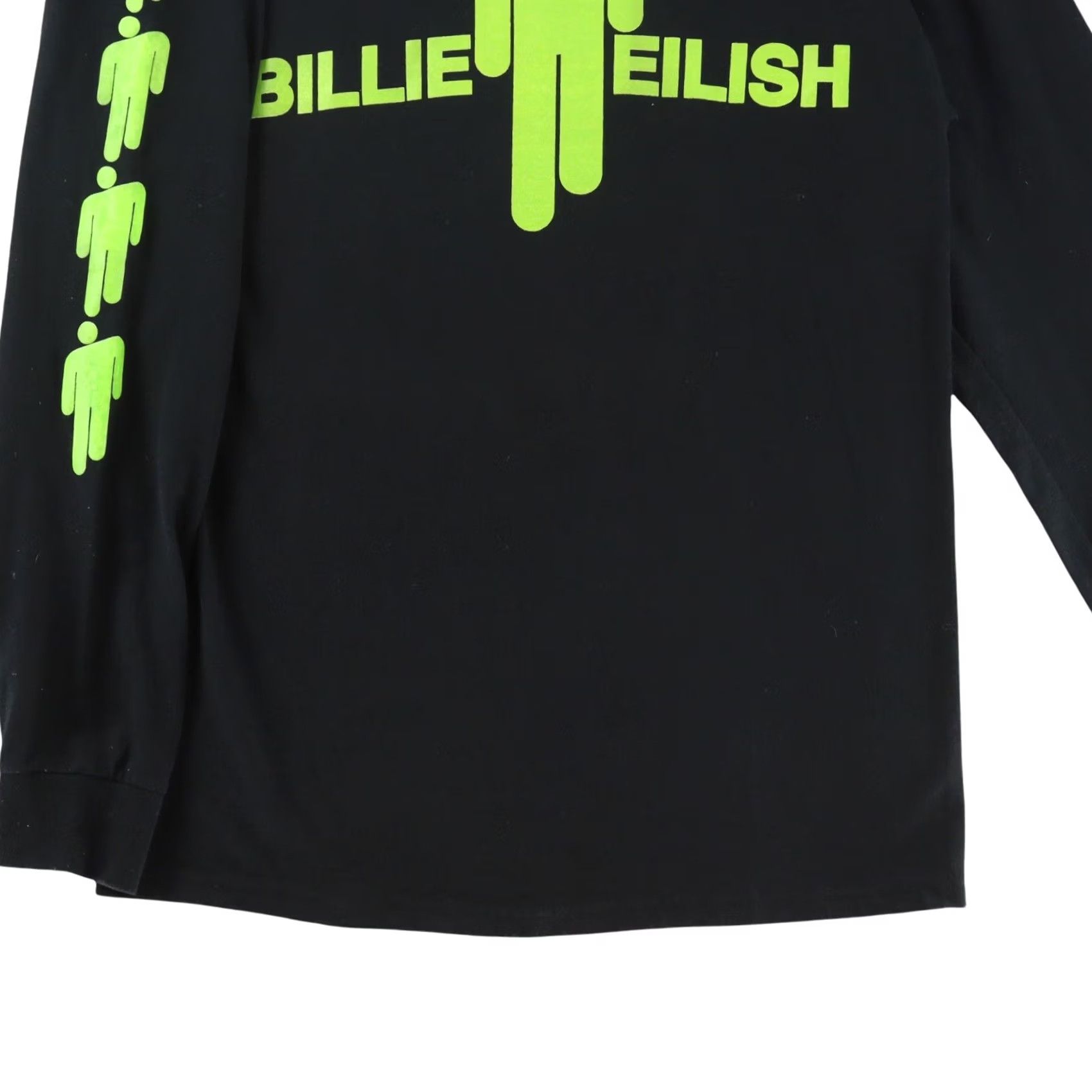 Jerzees Billie Eilish Long Sleeve Size Medium Black RARE Unisex Double Sided Print Size US M / EU 48-50 / 2 - 7 Thumbnail