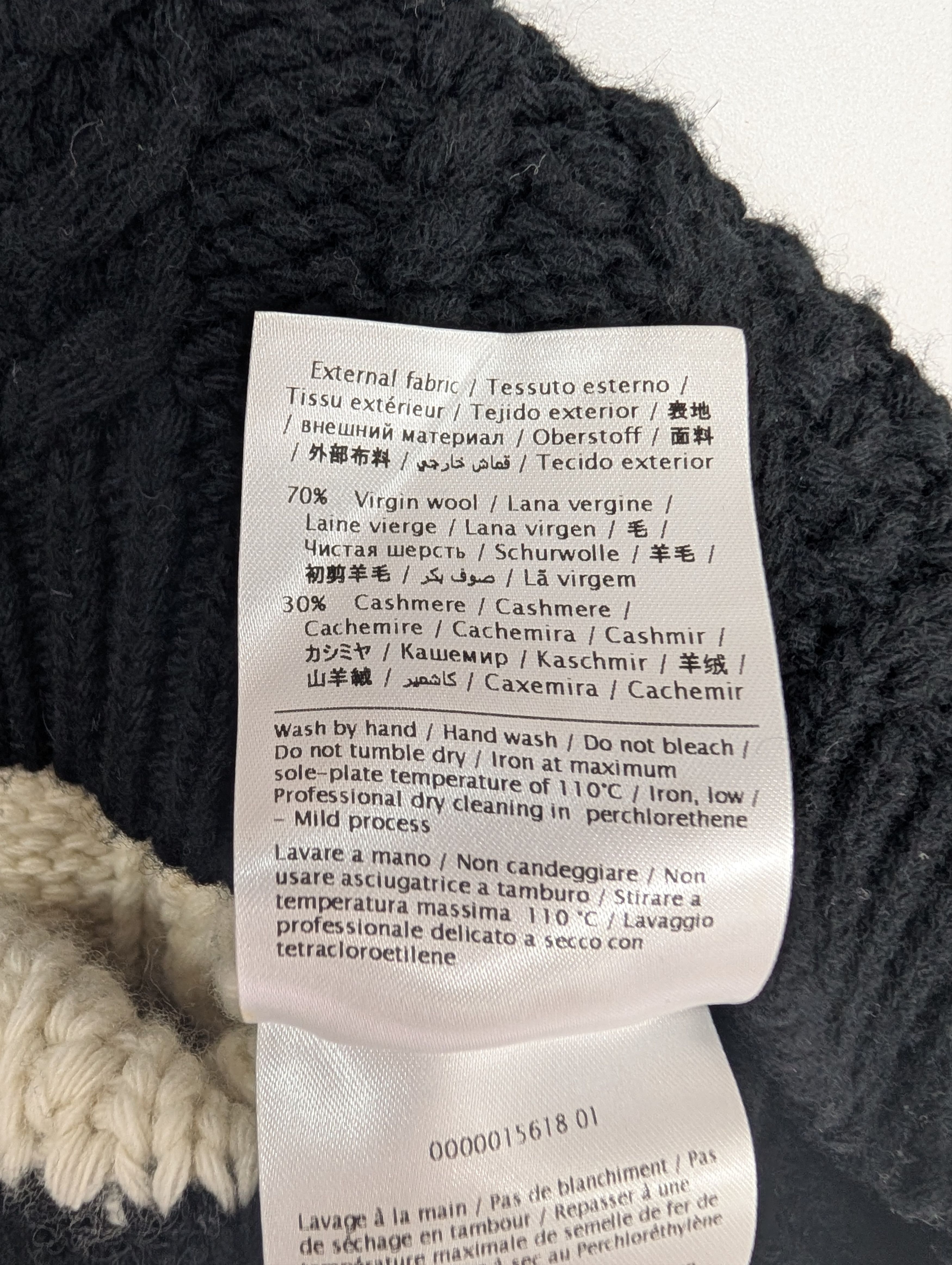 Valentino Valentino Black And White Wool And Cashmere Pullover Size M / US 6-8 / IT 42-44 - 6 Thumbnail