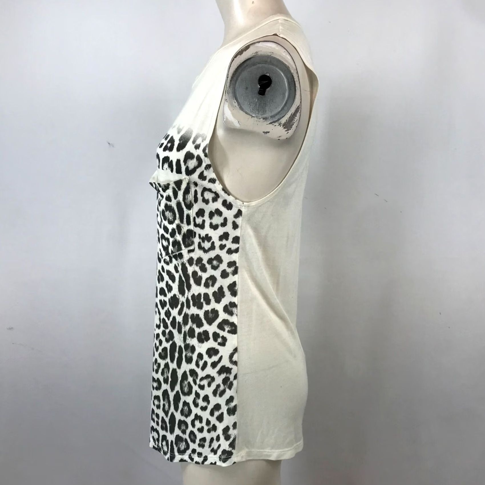 Haute Hippie HAUTE HIPPEE Tank Womens XS Sleeveless Cheetah Modal Cream Size XS / US 0-2 / IT 36-38 - 4 Thumbnail