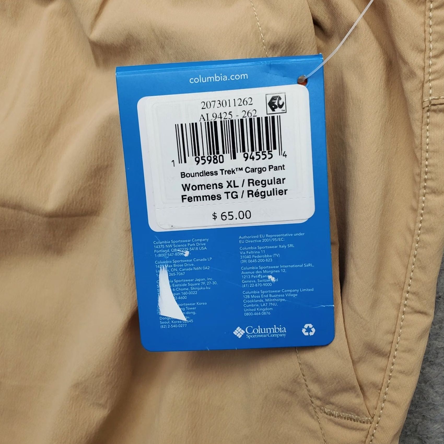 Logo 7 ColumbiaBoundless Trek Cargo Pants Womens XL Tan Relaxed Fit Straight Logo Pants Womens XL Tan Columbia Boundless Trek Cargo Pants Logo Size 40" / US 18 - 7 Thumbnail