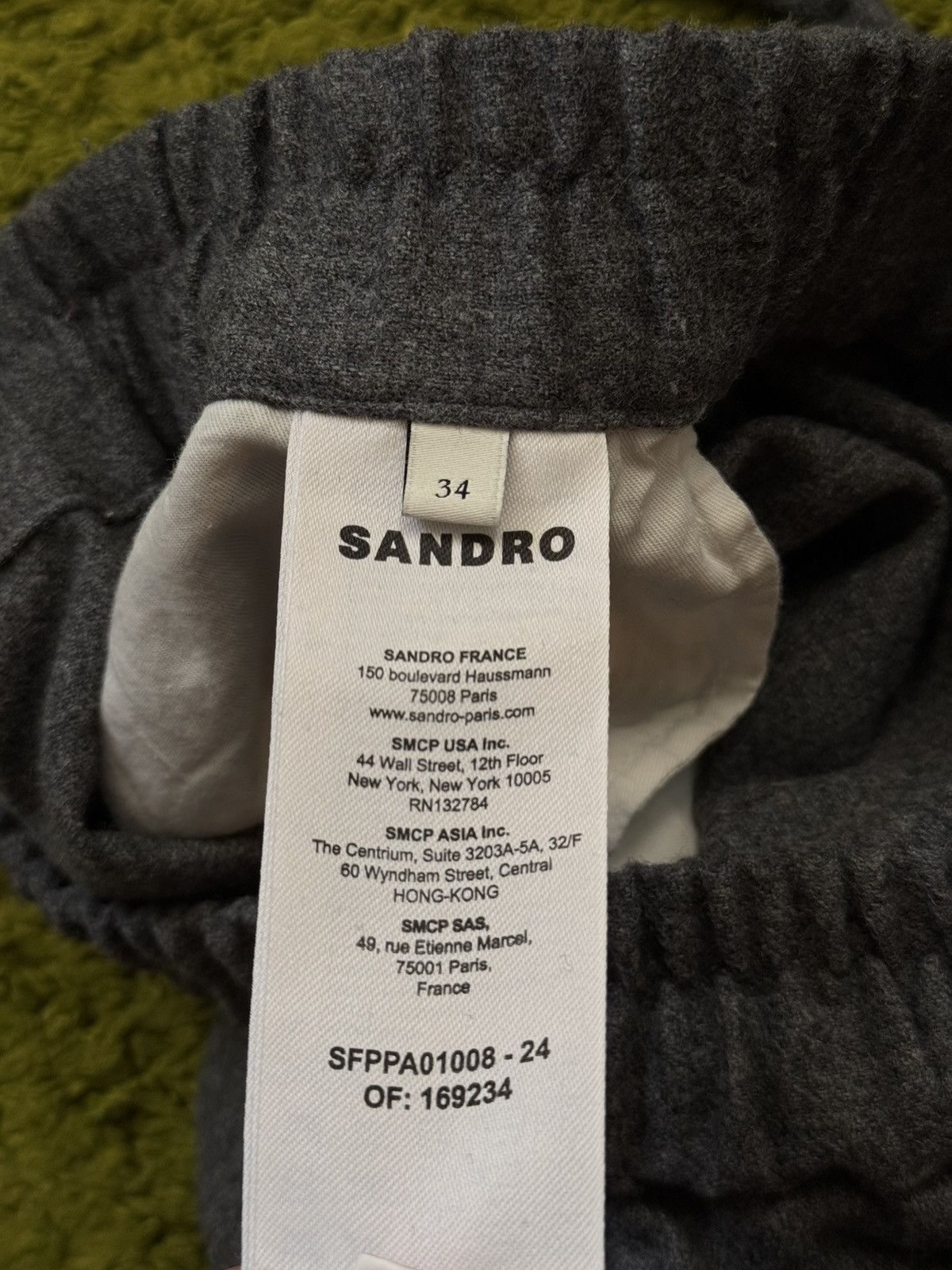 Designer × Sandro Sandro oldmoney style wool blend wide leg pants Size 25" / US 0 / IT 36 - 7 Thumbnail