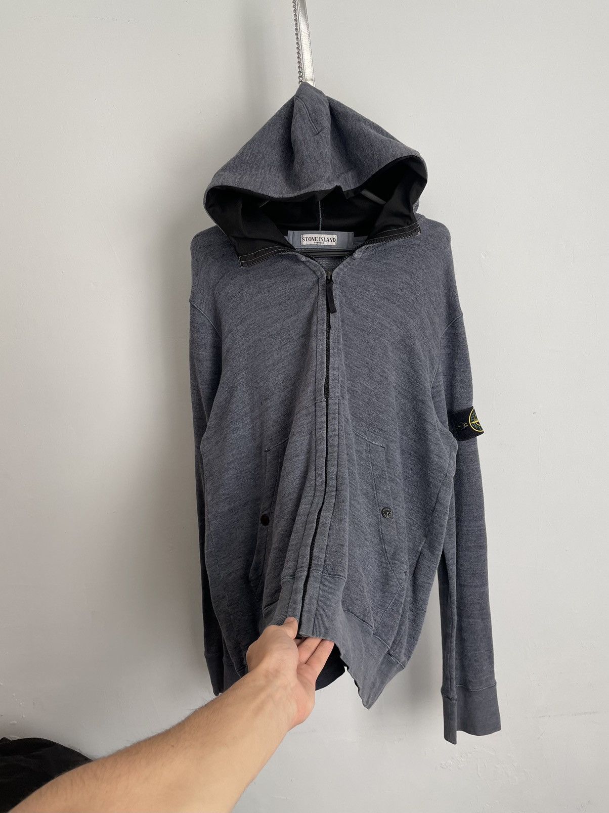 Stone Island Vintage Stone Island zip hoodie Size US XL / EU 56 / 4 - 1 Thumbnail