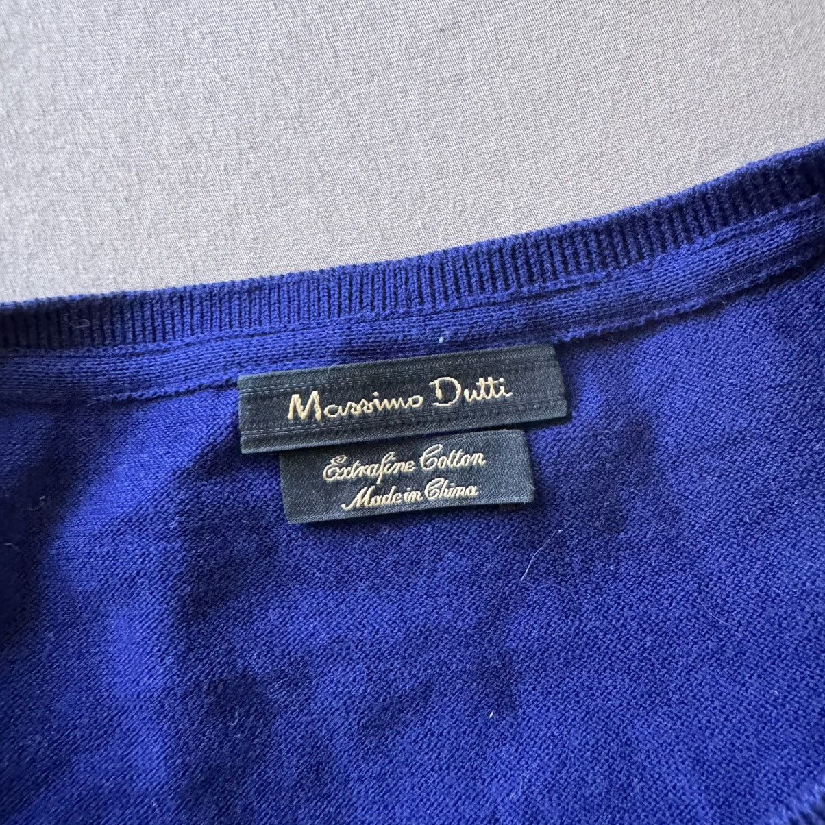 Massimo Dutti Massimo Dutti Cotton Short Sleeve Sweater Size US XXL / EU 58 / 5 - 5 Thumbnail
