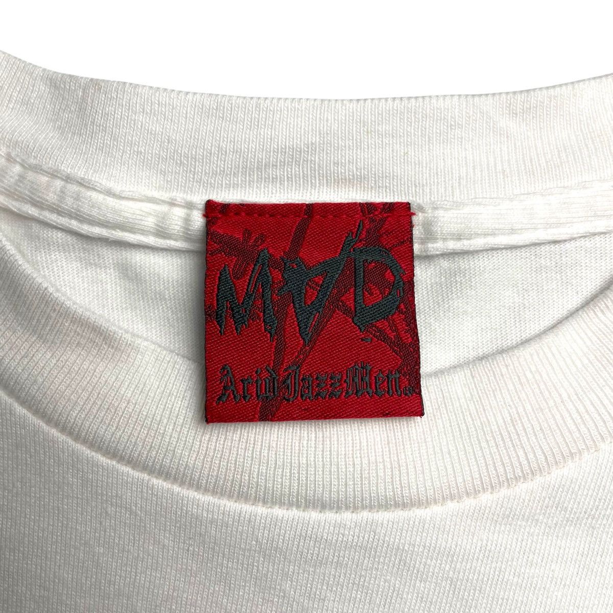 If Six Was Nine × Le Grande Bleu (L.G.B.) × Seditionaries 🇯🇵 MAD PUNK ACID JAZZ MEN SKULL CROSS WORDING TSHIRT Size US M / EU 48-50 / 2 - 14 Thumbnail