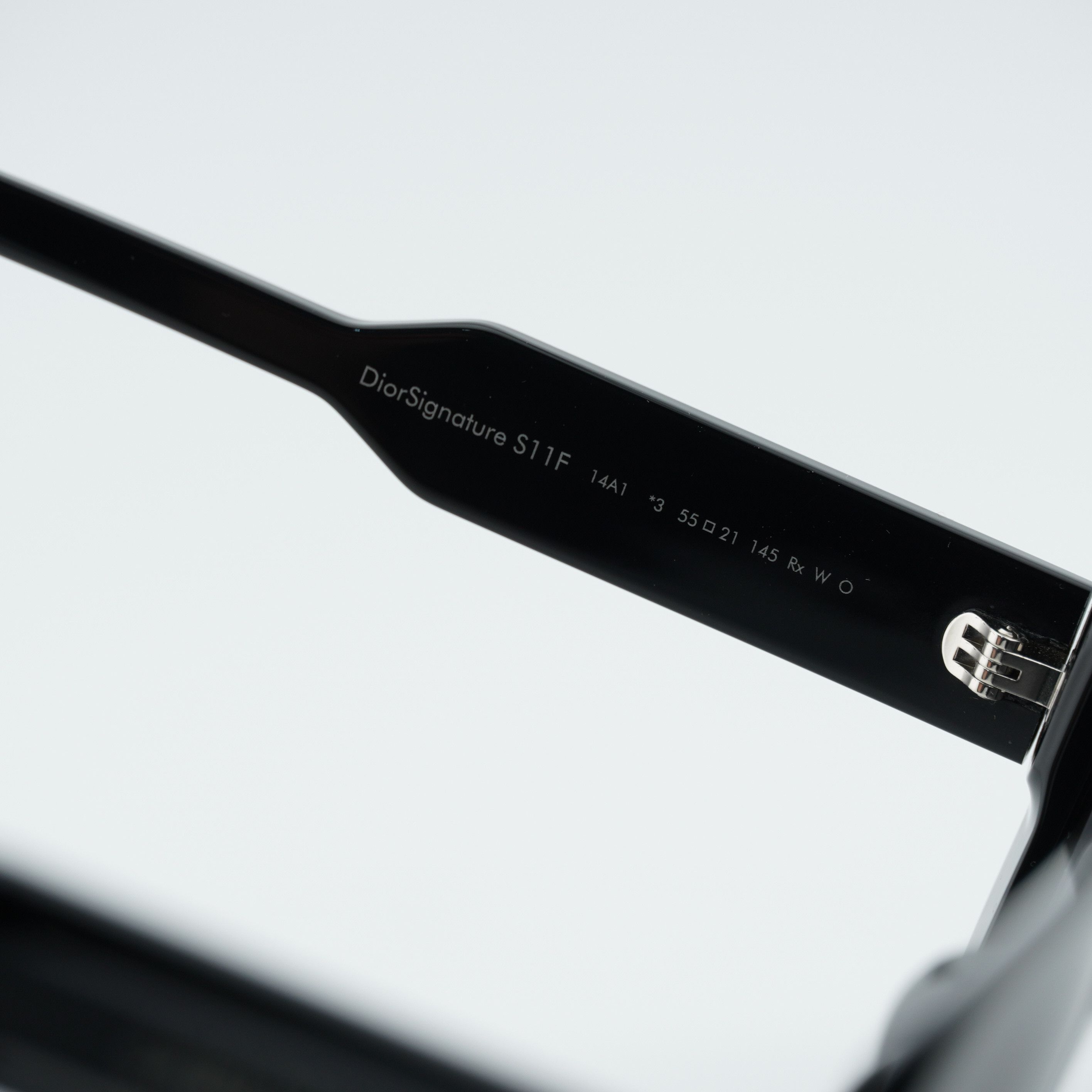Dior Dior DIORSIGNATURE S11F 14A1 Sunglasses Black Square Frame Size ONE SIZE - 3 Thumbnail