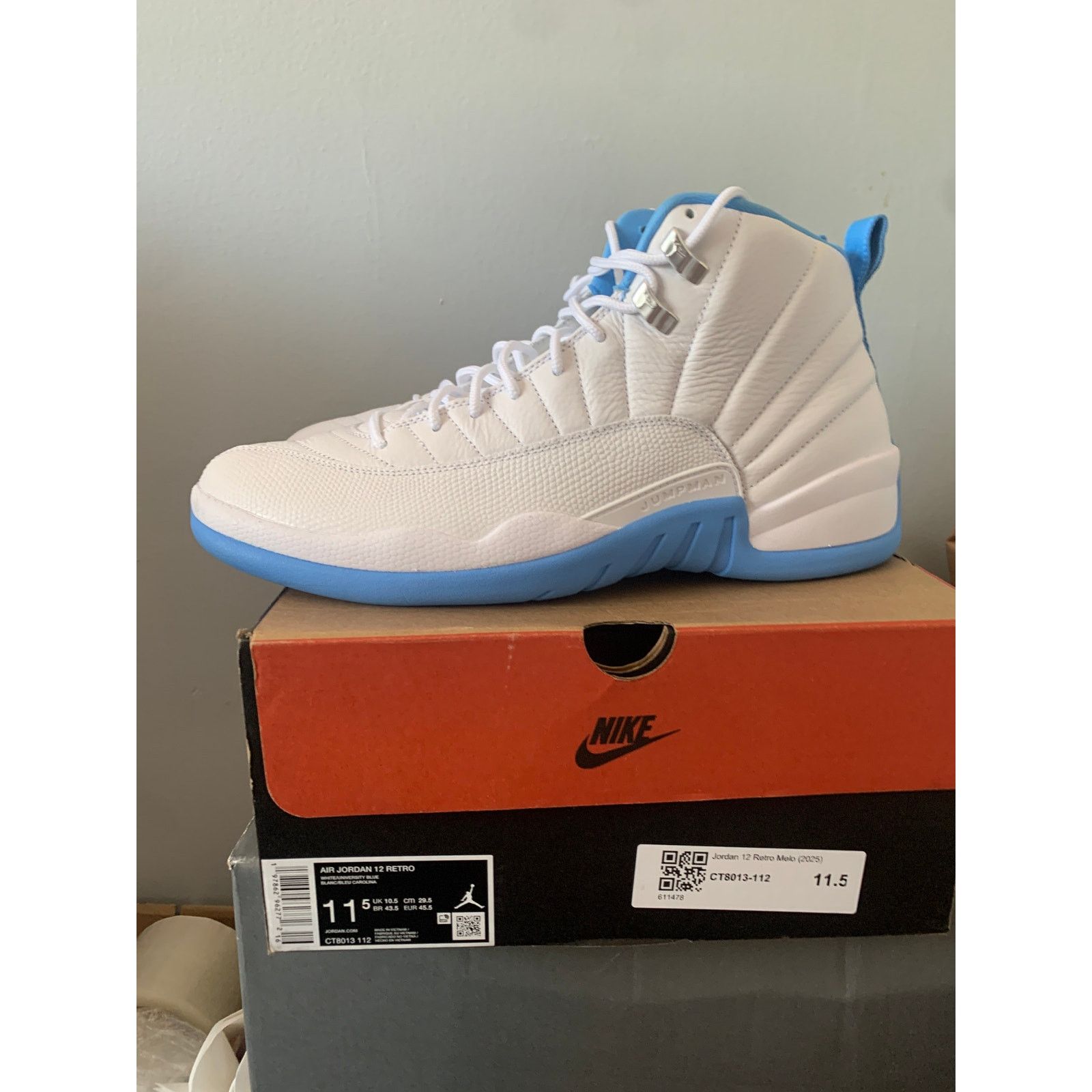 Nike Nike Air Jordan 12 Retro Melo 2025 Size 11.5 Used SHIPS NOW Size US 11.5 / EU 44-45 - 4 Thumbnail