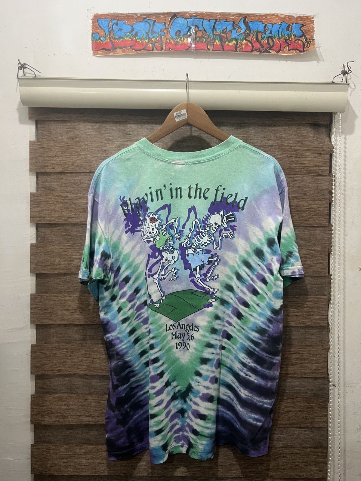 Band Tees × Vintage Vintage 1990 Grateful Dead Playin In The Field Vortex Dye Size US XL / EU 56 / 4 - 4 Thumbnail