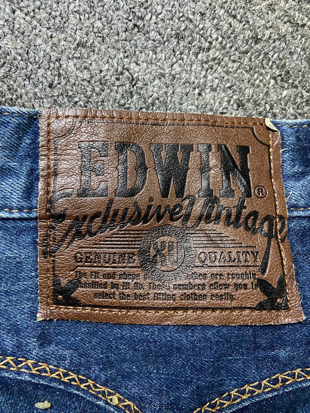 Edwin × Japanese Brand × Vintage EDWIN 403 Exclusive Vintage Distressed Denim Jeans (133) Size US 32 / EU 48 - 4 Thumbnail