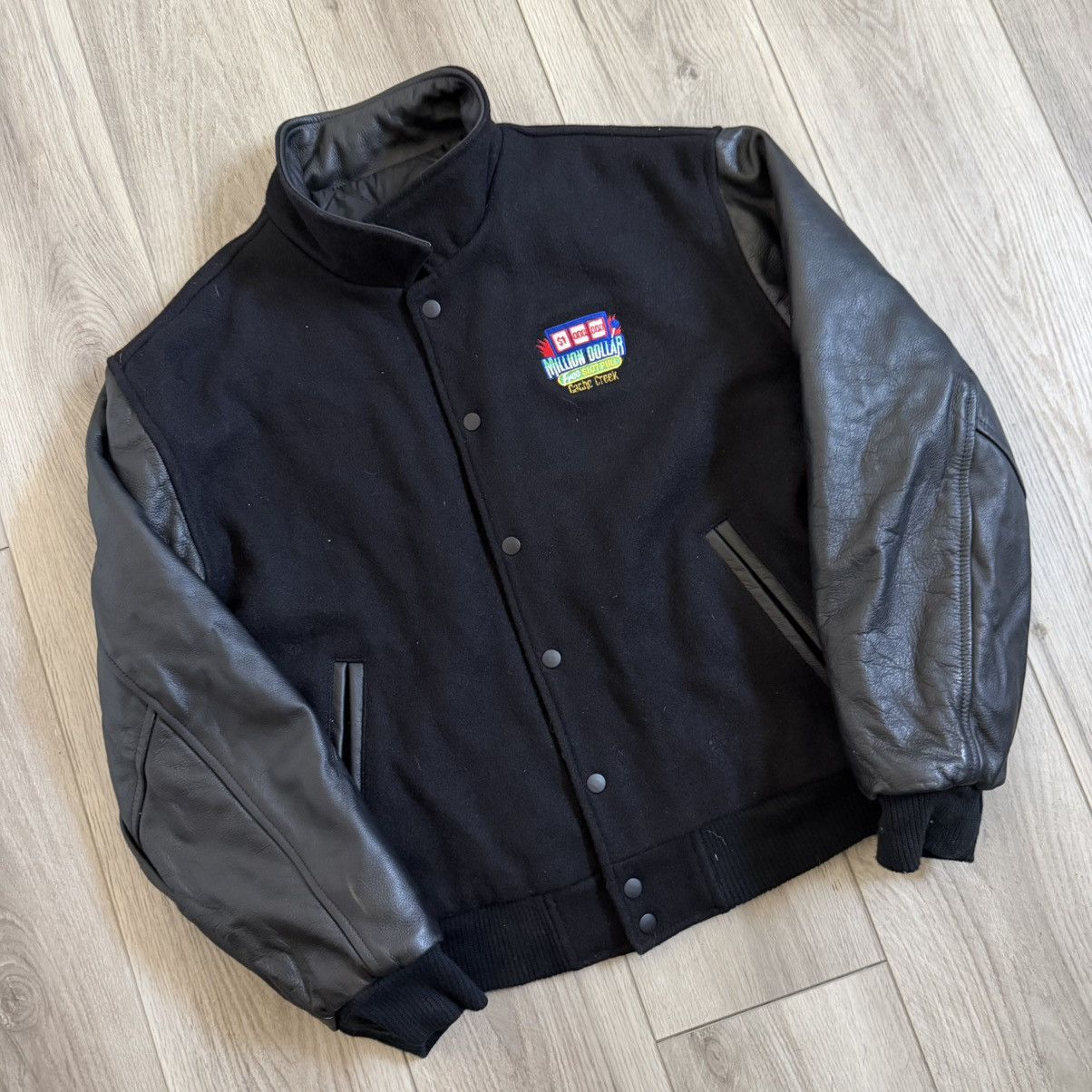 Wilson black leather casino varisity Size US M / EU 48-50 / 2 - 2 Thumbnail