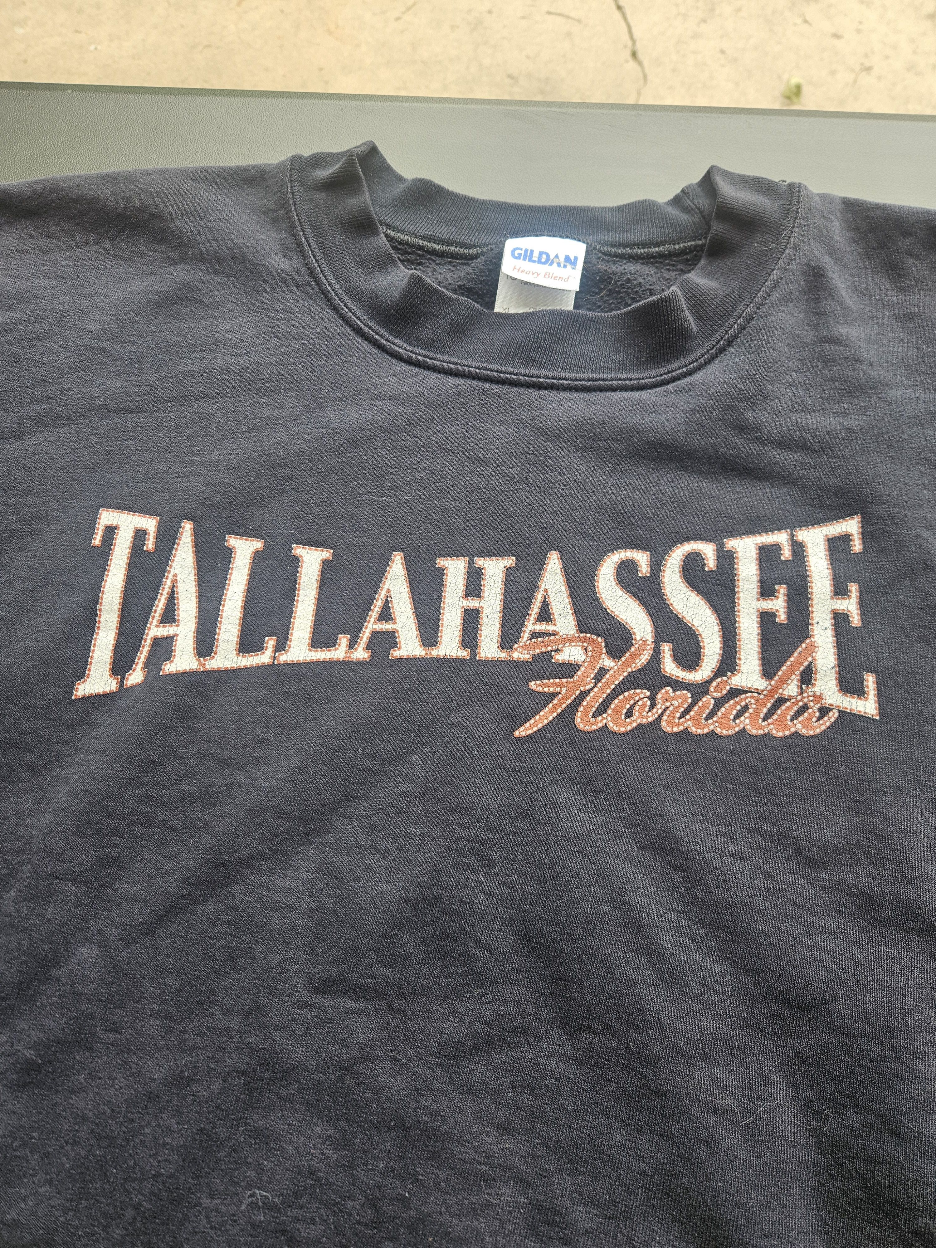 Gildan Tallahassee Florida Y2K Gildan Crewneck Sweater Size US XL / EU 56 / 4 - 2 Thumbnail