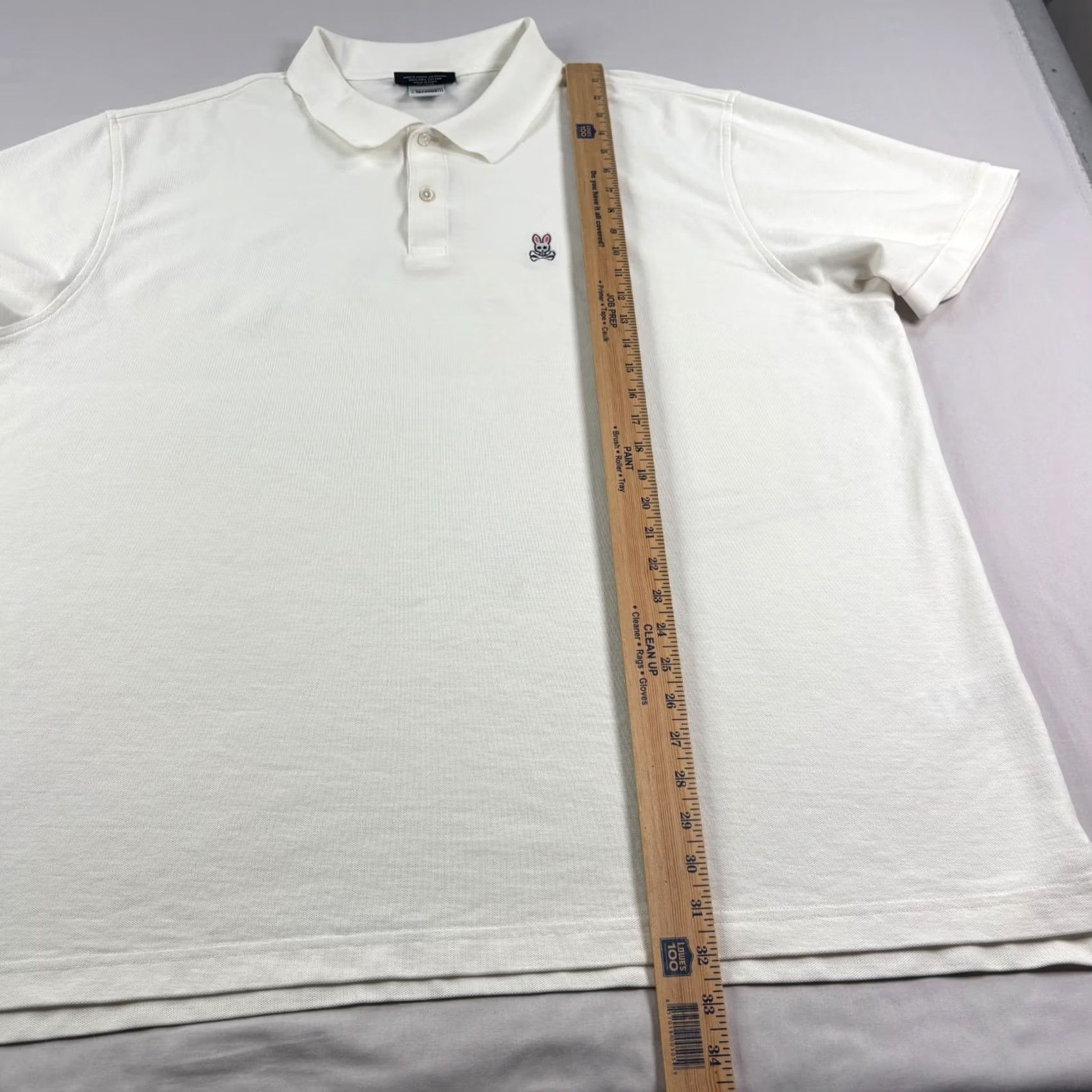 Psycho Bunny Psycho Bunny Polo Shirt Mens 4XL White Pima Cotton Short Sleeve Casual Shirt Polo Mens 4XL White Size US XXL / EU 58 / 5 - 7 Thumbnail