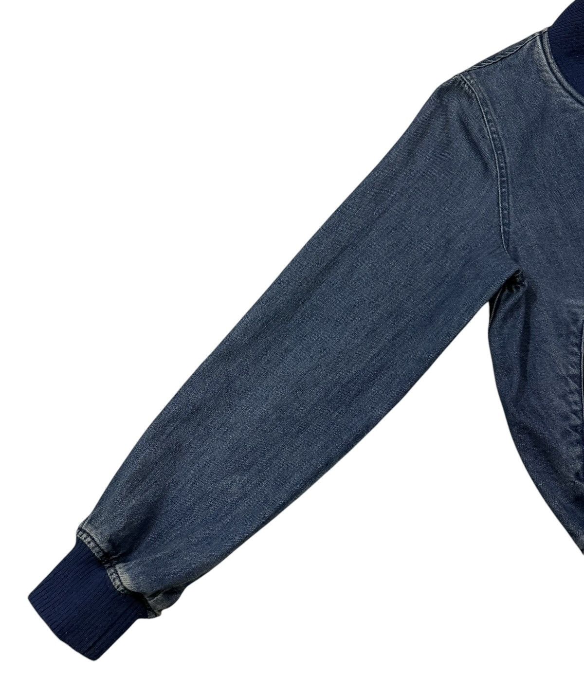 Beams Plus Vintage Beams Heart Zipper Denim Style Flight Bomber Jacket Size M / US 6-8 / IT 42-44 - 7 Thumbnail