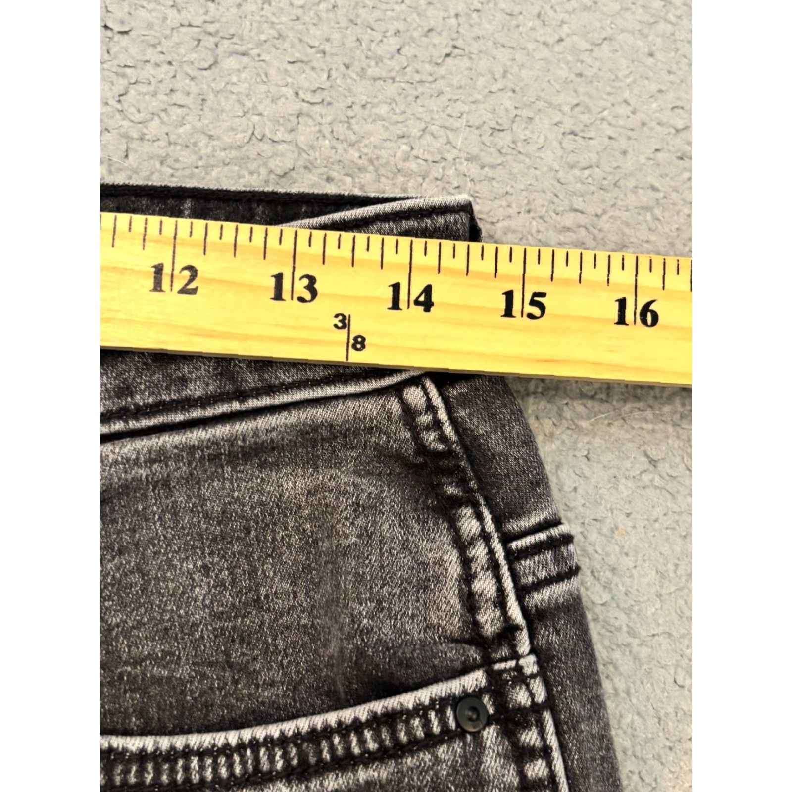 Vintage Kut From The Kloth Jeans Womens 6 Melissa High Rise Straight Leg Black Denim Size 28" / US 6 / IT 42 - 4 Thumbnail