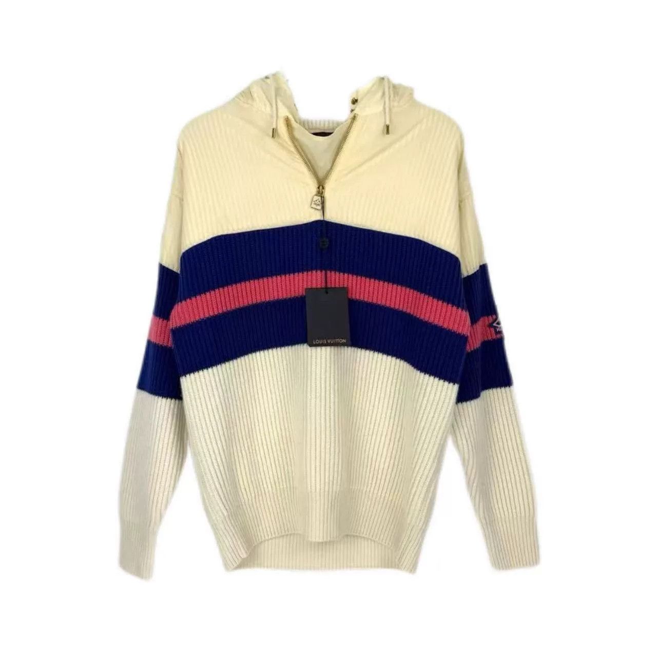 Louis Vuitton Louis Vuitton Beige Logo Wool Cashmere Sweater Size US S / EU 44-46 / 1 - 1 Thumbnail