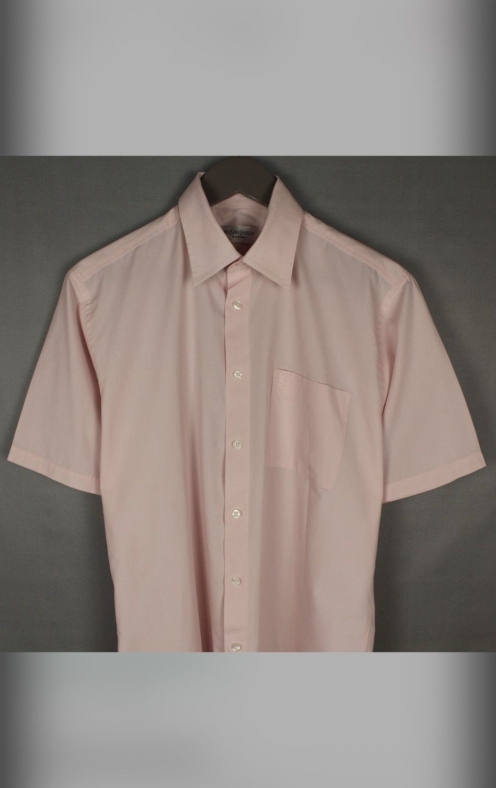 Yves Saint Laurent YSL Yves Saint Laurent Short Sleeve Shirt Logo Size M L Size US M / EU 48-50 / 2 - 4 Thumbnail