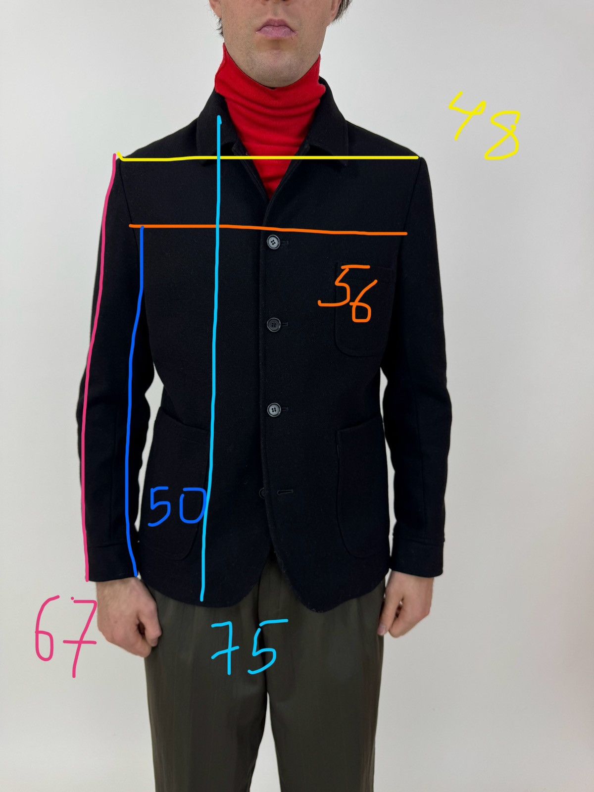 Wax London WAX London Wool Sport Blazer Jacket Mens Size Large Size US L / EU 52-54 / 3 - 12 Thumbnail