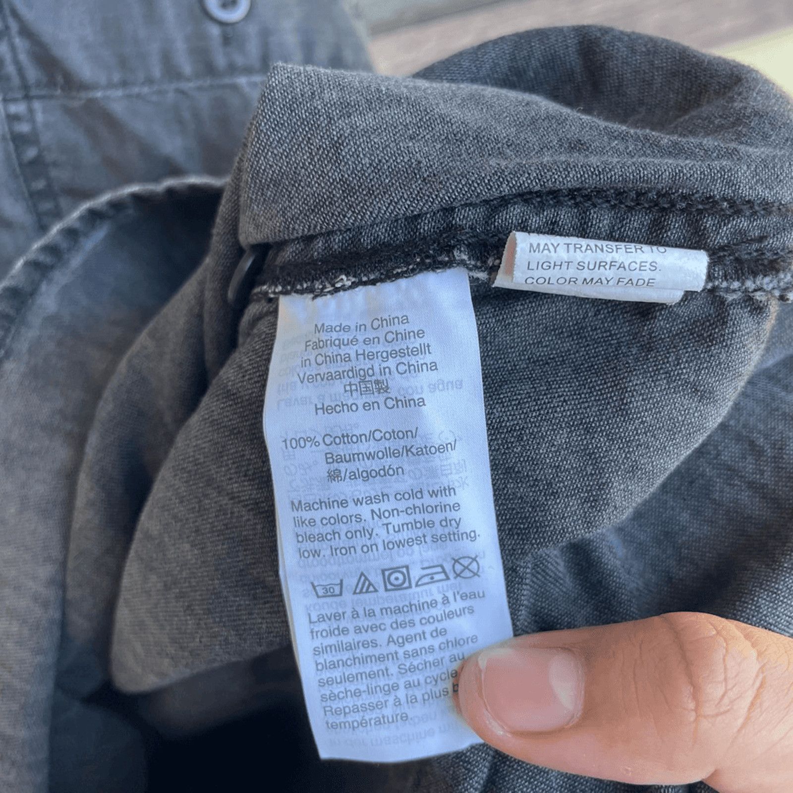 Madewell VTG Cotton Pullover | Madewell Washed Gray | Oversized Fit Size S / US 4 / IT 40 - 4 Thumbnail