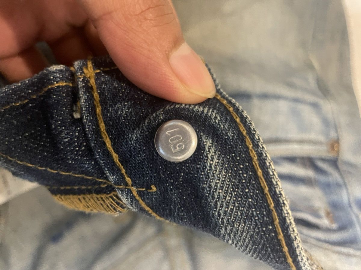 Levi's 🔥VINTAGE🔥LEVIS BIG "E" SELVEDGE BUTTON FLY Size US 29 - 5 Thumbnail