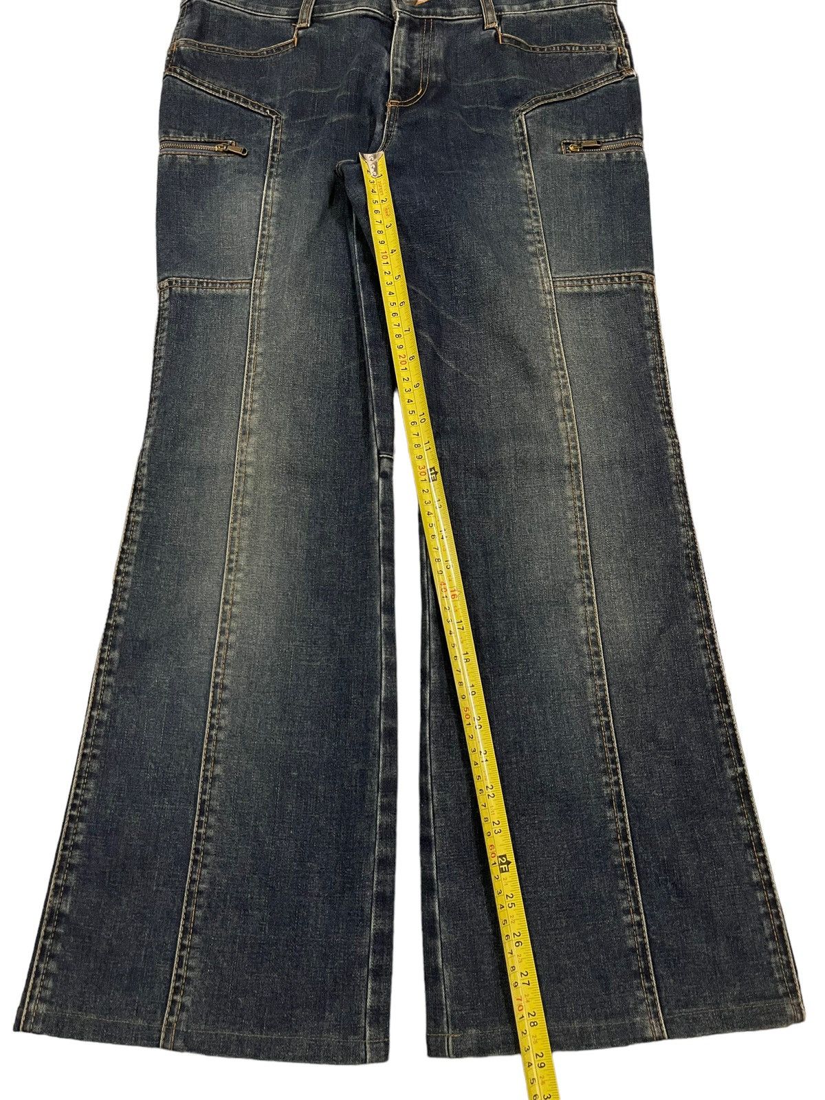 14th Addiction Vintage Japanese Brand Avant Garde Style Baggy Jeans Size US 33 - 11 Thumbnail