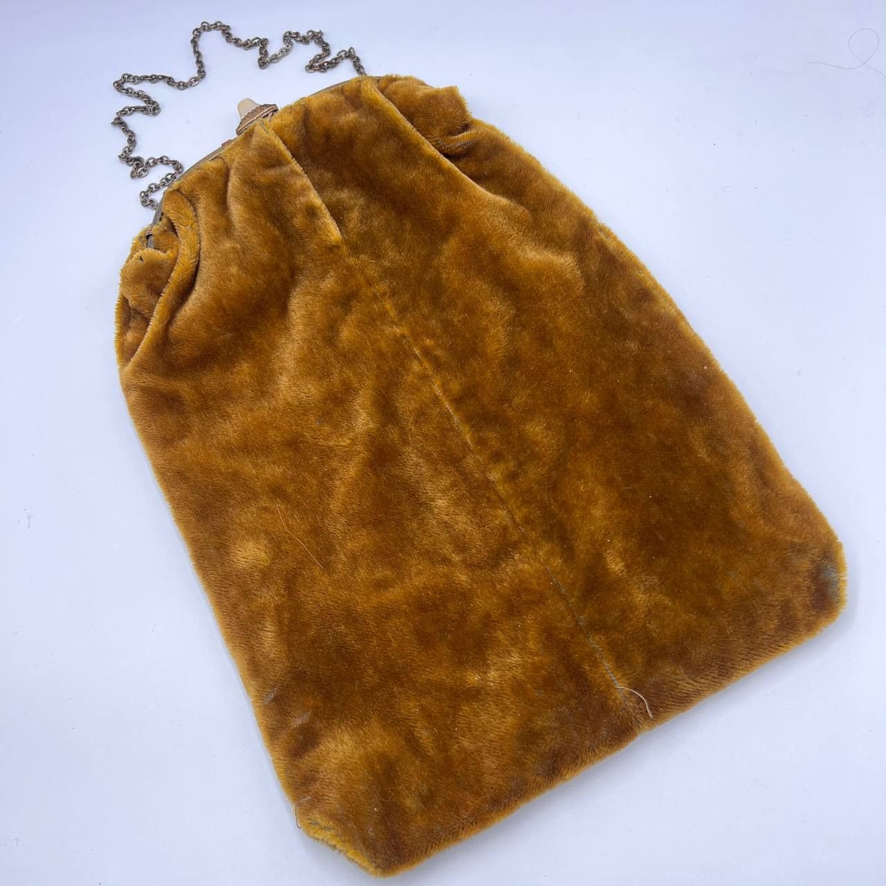 Vintage 1950's Vintage Evening Hand Bag Purce Button Nacre Brass Size ONE SIZE - 5 Thumbnail