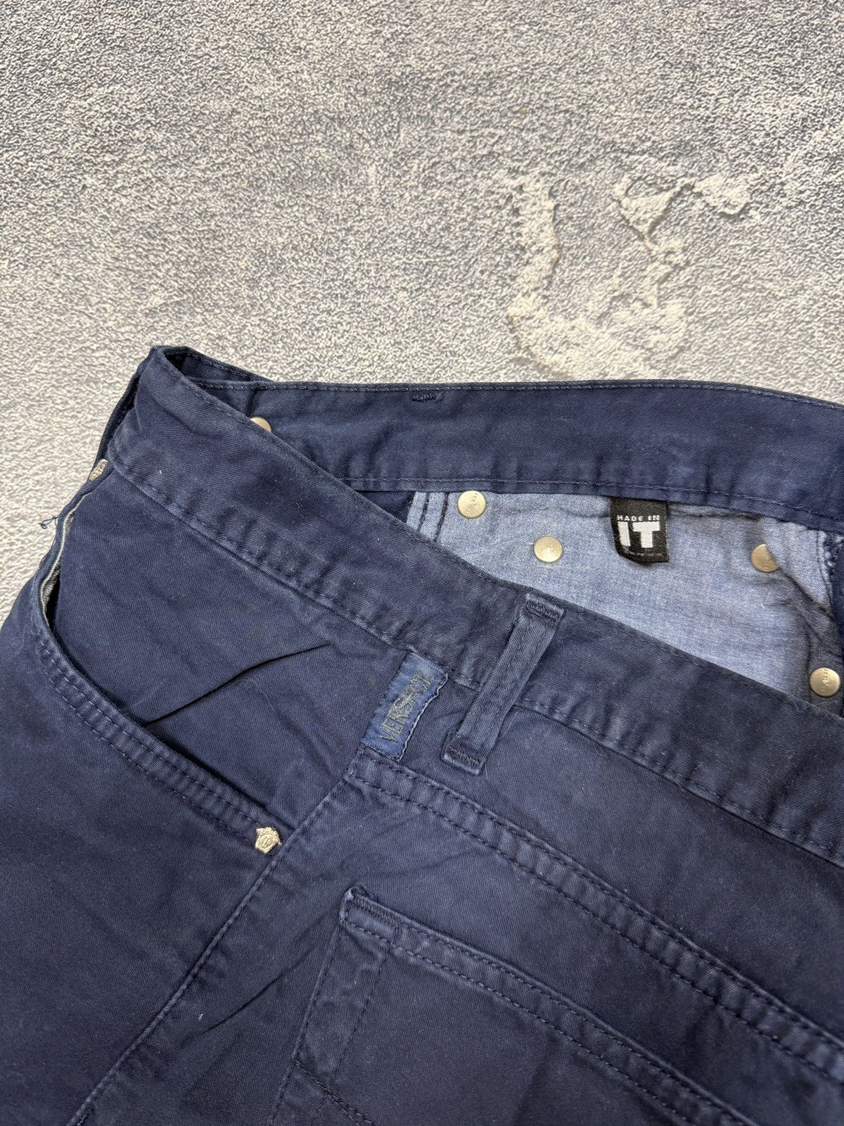 Jean × Versace Jeans Couture × Vintage Classic Dark Blue Versace Jeans Couture Pants 32 Size Size US 32 / EU 48 - 10 Thumbnail