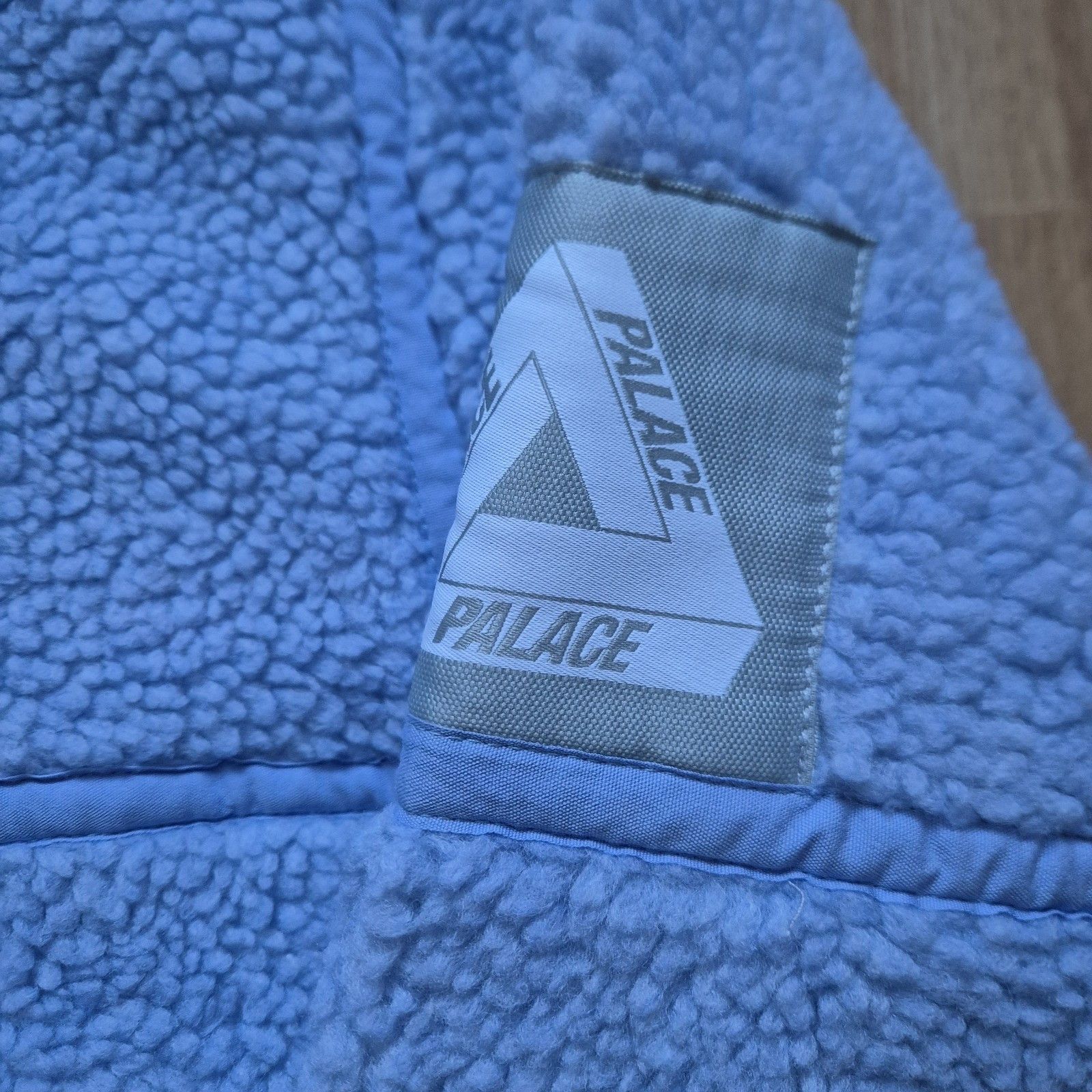 Palace Palace Sherpa Hooded Jacket Light Blue Medium Brand New FW22 Size US M / EU 48-50 / 2 - 4 Thumbnail