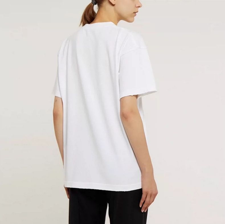 Balenciaga Balenciaga Casual short-sleeved T-shirt with cursive lette Size US S / EU 44-46 / 1 - 7 Thumbnail