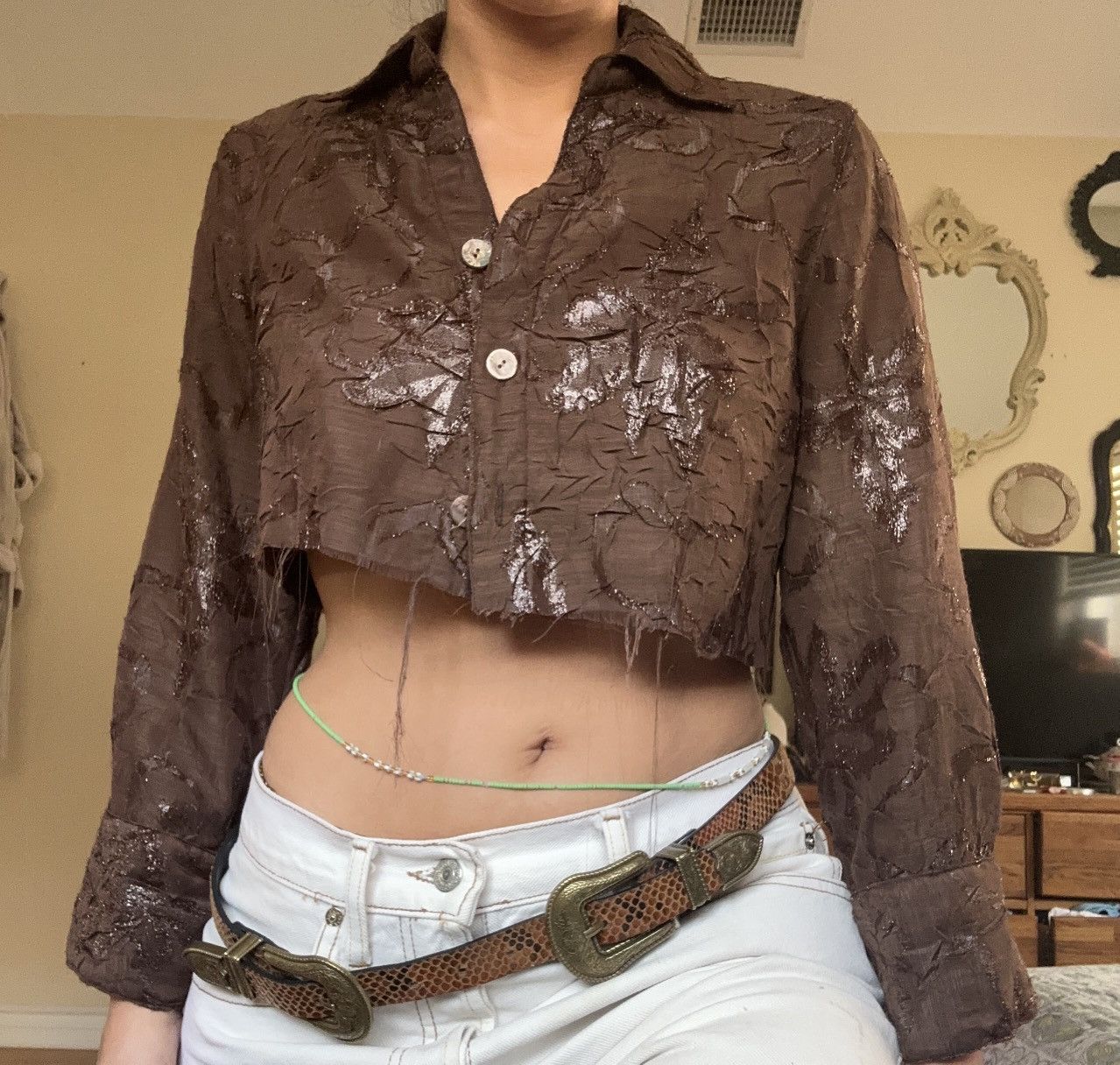 Coldwater Creek Cropped Button up Size XS / US 0-2 / IT 36-38 - 3 Thumbnail