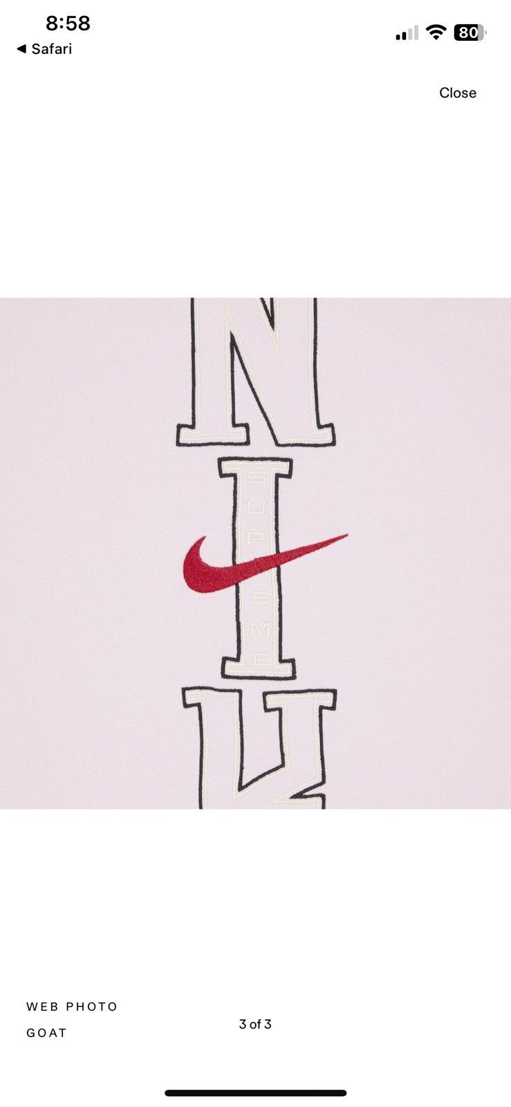 Nike × Supreme Supreme x Nike Size US 32 / EU 48 - 2 Thumbnail