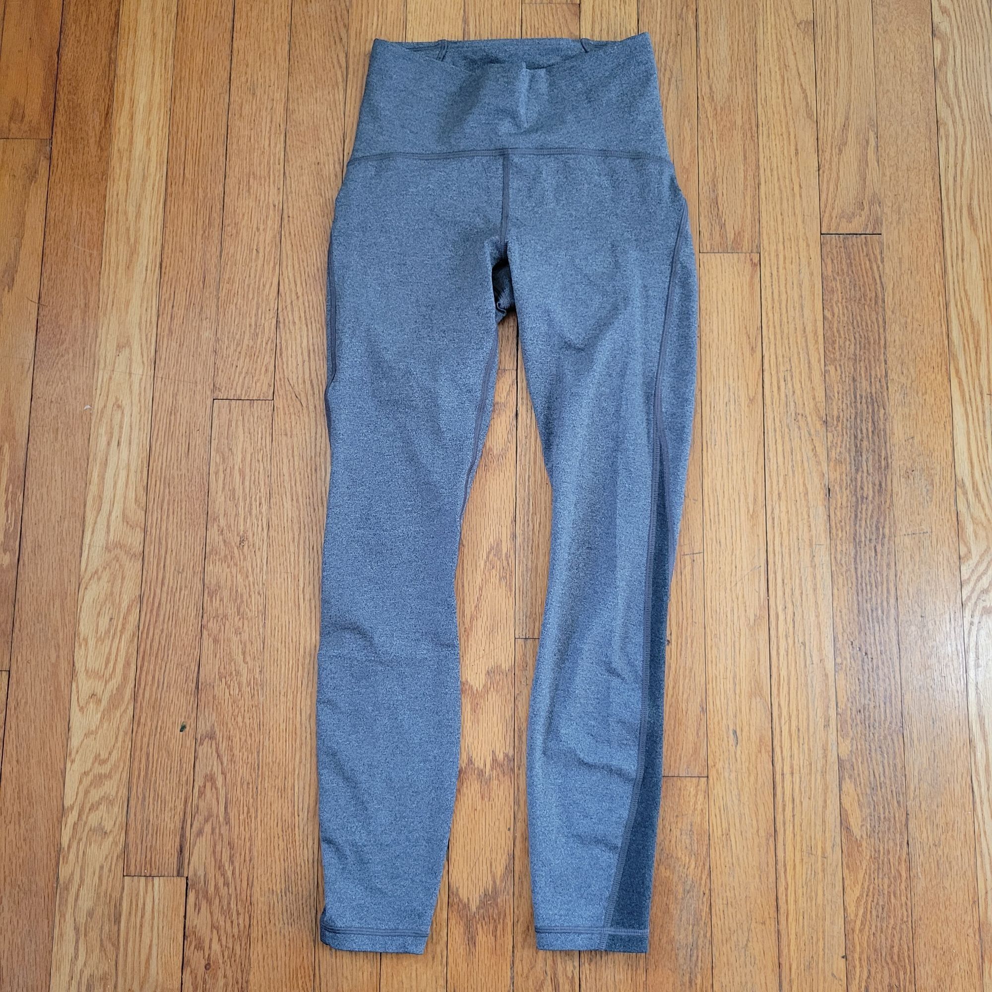 Lululemon Lululemon TRAIN TIMES 7/8 High-Rise Heathered Gray Leggings Size 27" / US 4 / IT 40 - 10 Thumbnail