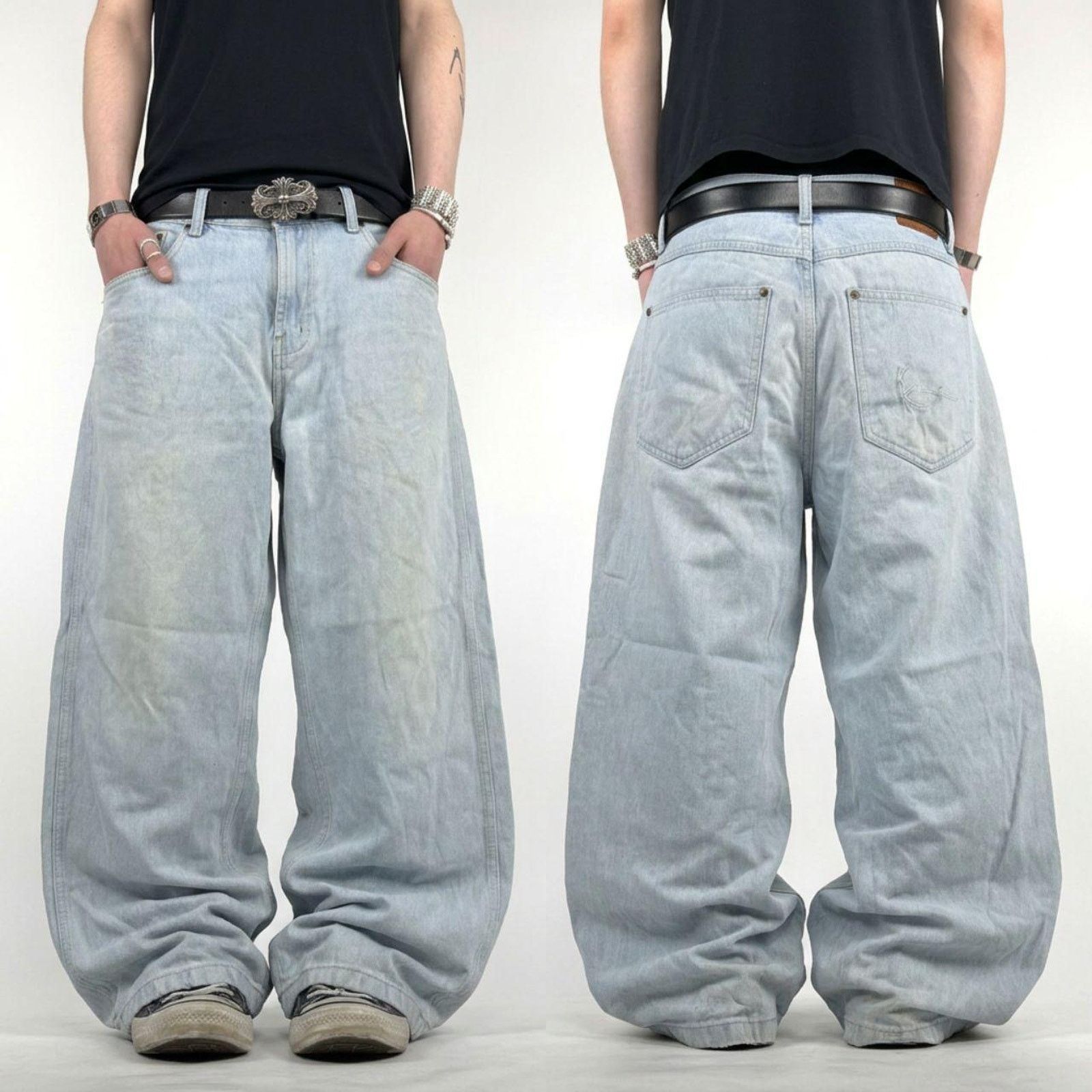 Vintage y2k grunge archive baggy wide leg skater rare jeans