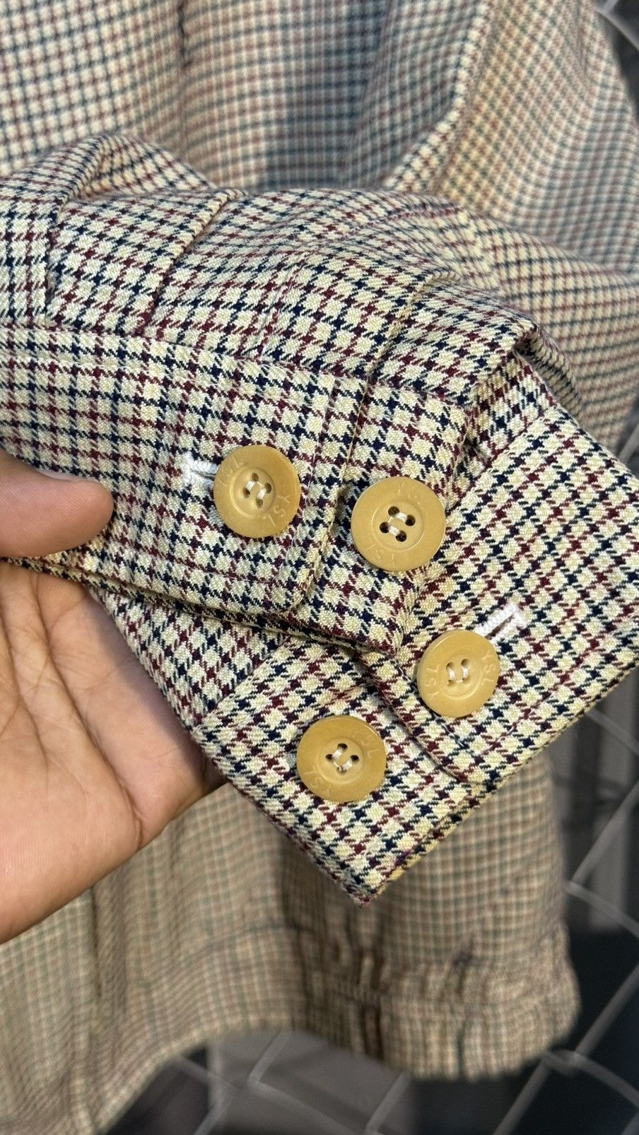 Yves Saint Laurent VINTAGE YVES SAINT LAURENT (YSL) JACKET CHECKERED PATTERN Size US M / EU 48-50 / 2 - 6 Thumbnail