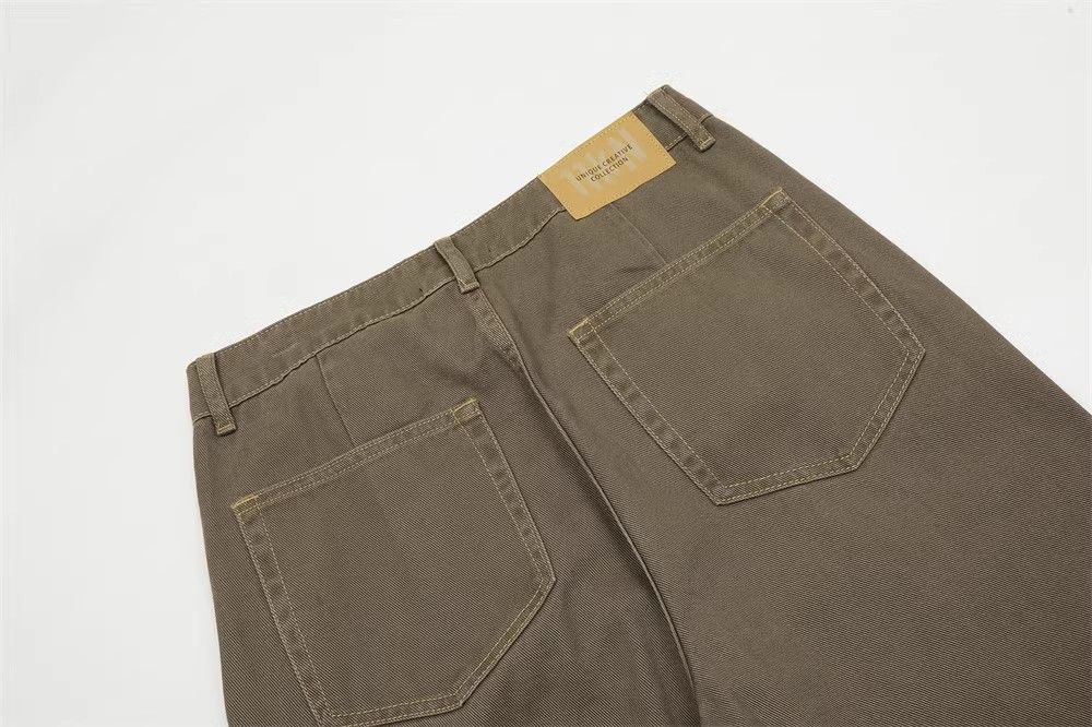 Japanese Brand × Jean Brown Vintage Straight Loose Washed Jeans Size US 32 / EU 48 - 4 Thumbnail