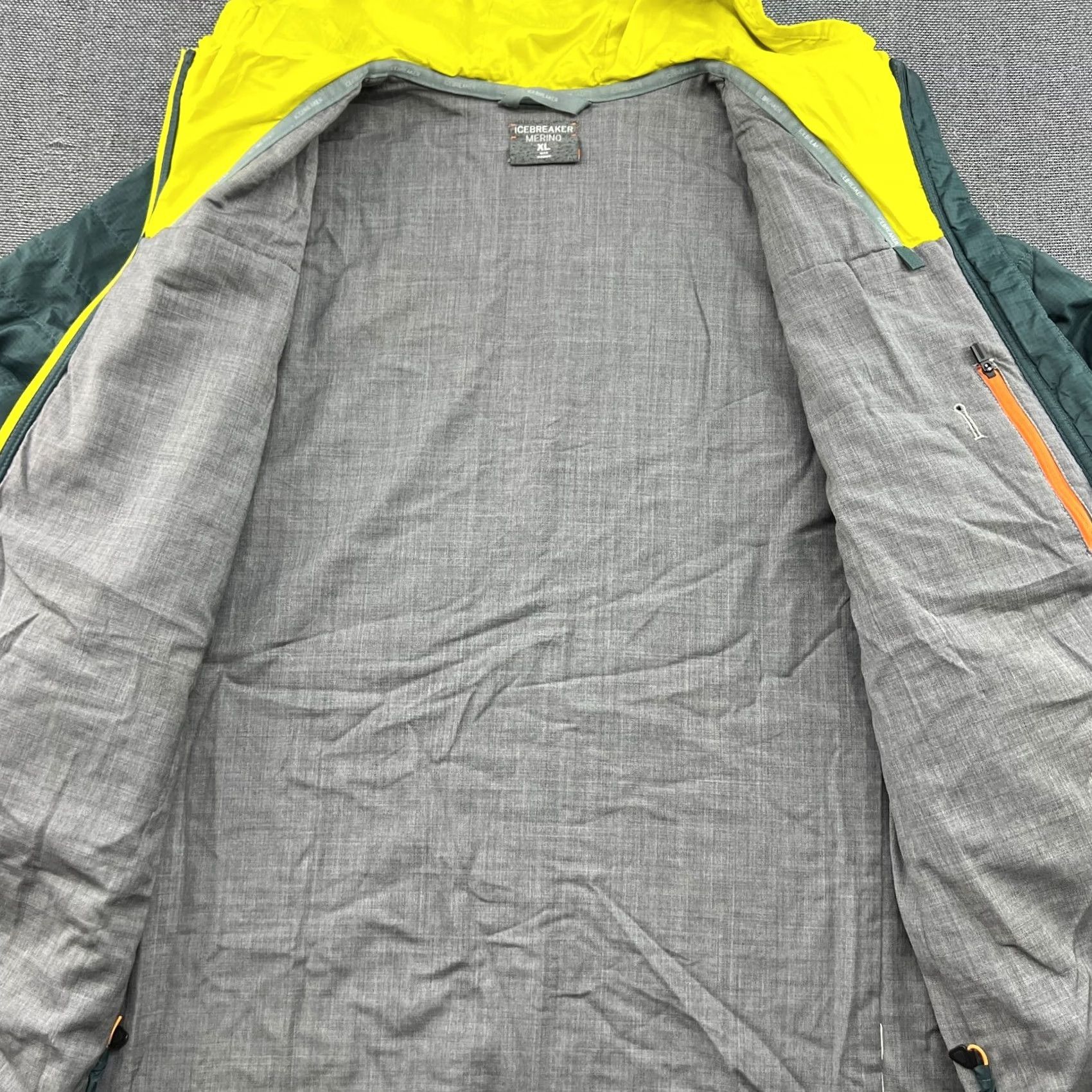 Icebreaker Icebreaker Helix Jacket Mens XL Zip Up Hoody Merinoloft Green Hooded Pockets Size US XL / EU 56 / 4 - 6 Thumbnail